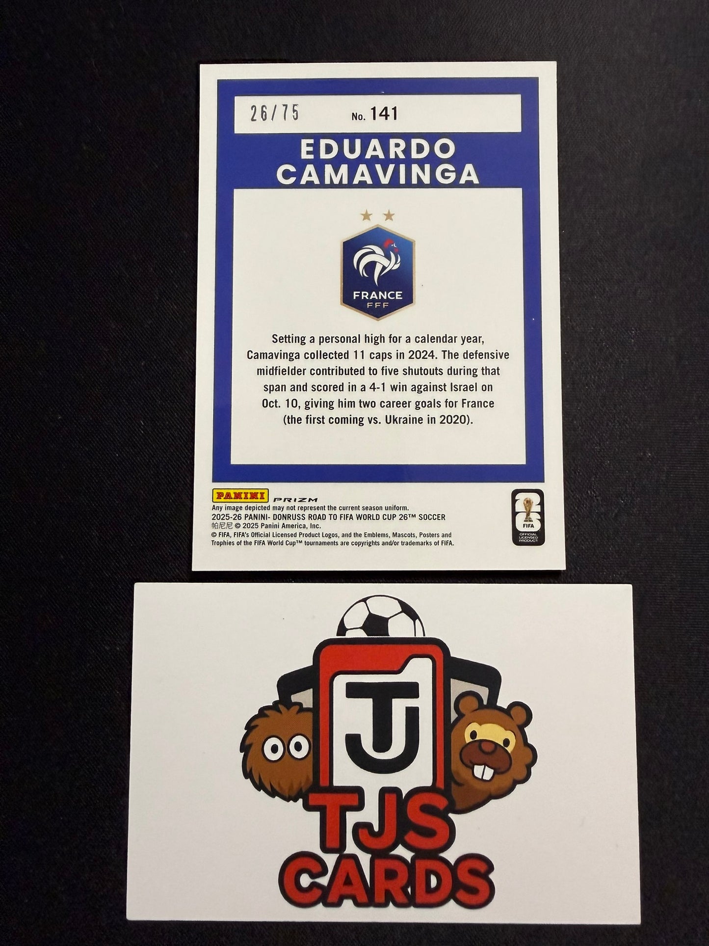 Eduardo Camavinga - Electricity /75 - Panini Donruss Road To World Cup 2026