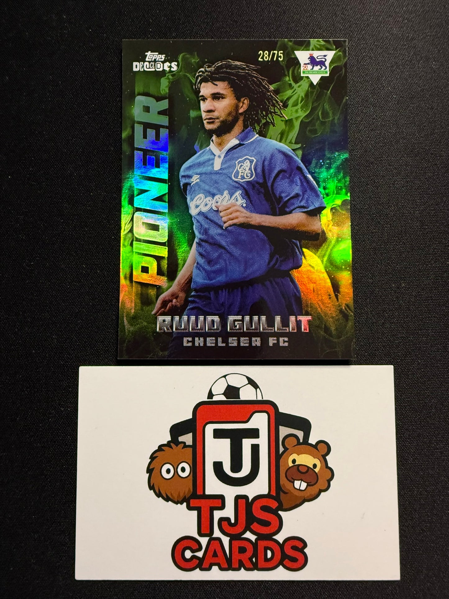 Ruud Gullit - Green /75 - TOPPS Decades Premier League 1990's