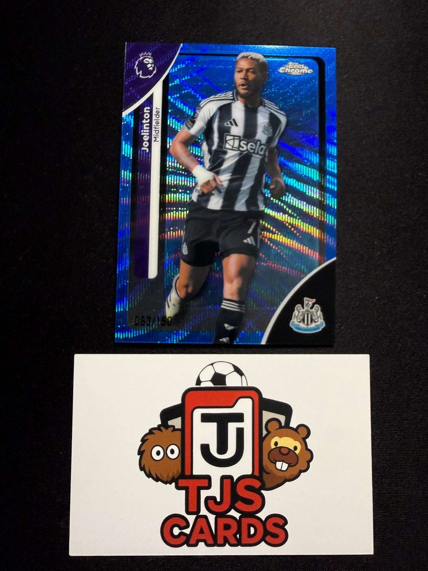 Joelinton - Blue Wave /150 - TOPPS Chrome Premier League 2026