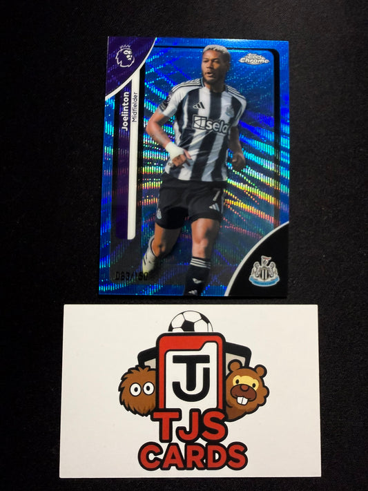 Joelinton - Blue Wave /150 - TOPPS Chrome Premier League 2026
