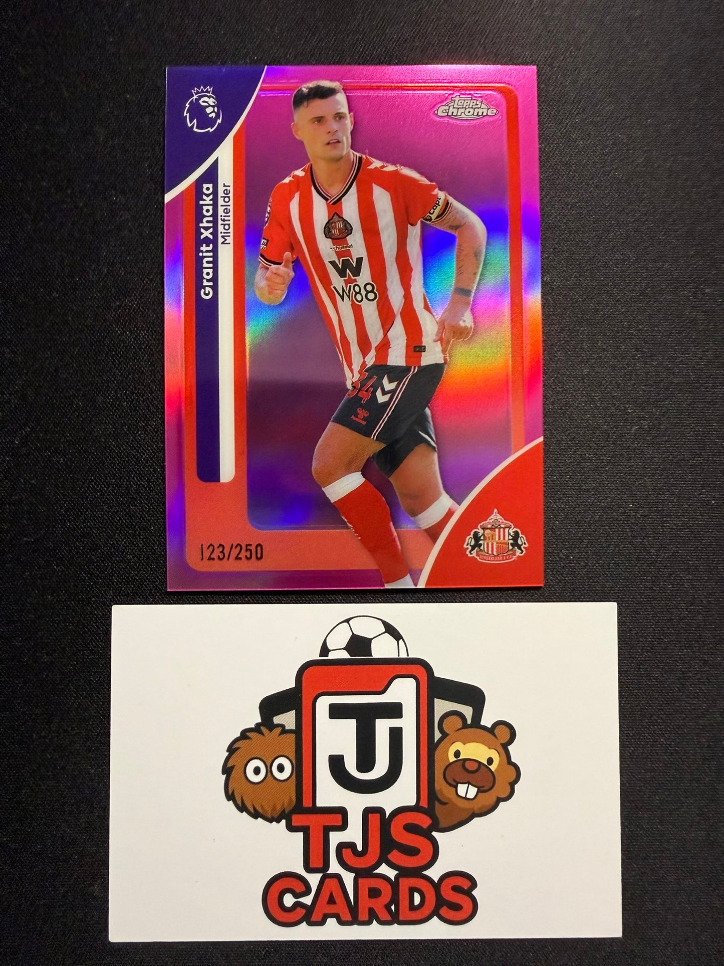 Granit Xhaka - Pink /250 - TOPPS Chrome Premier League 2026