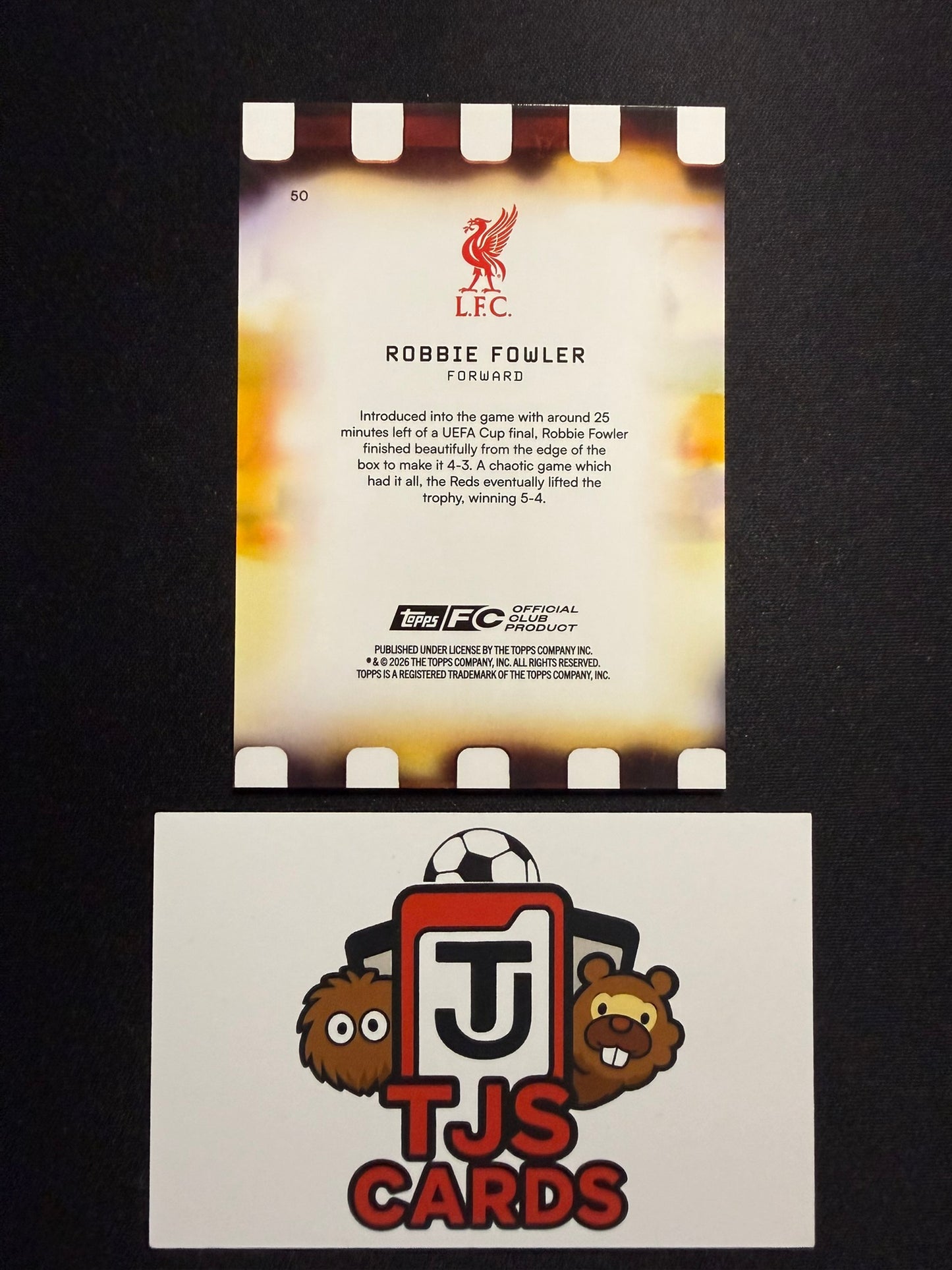 Robbie Fowler - Orange Golden Hour /25 - TOPPS Liverpool Focus 2025/26