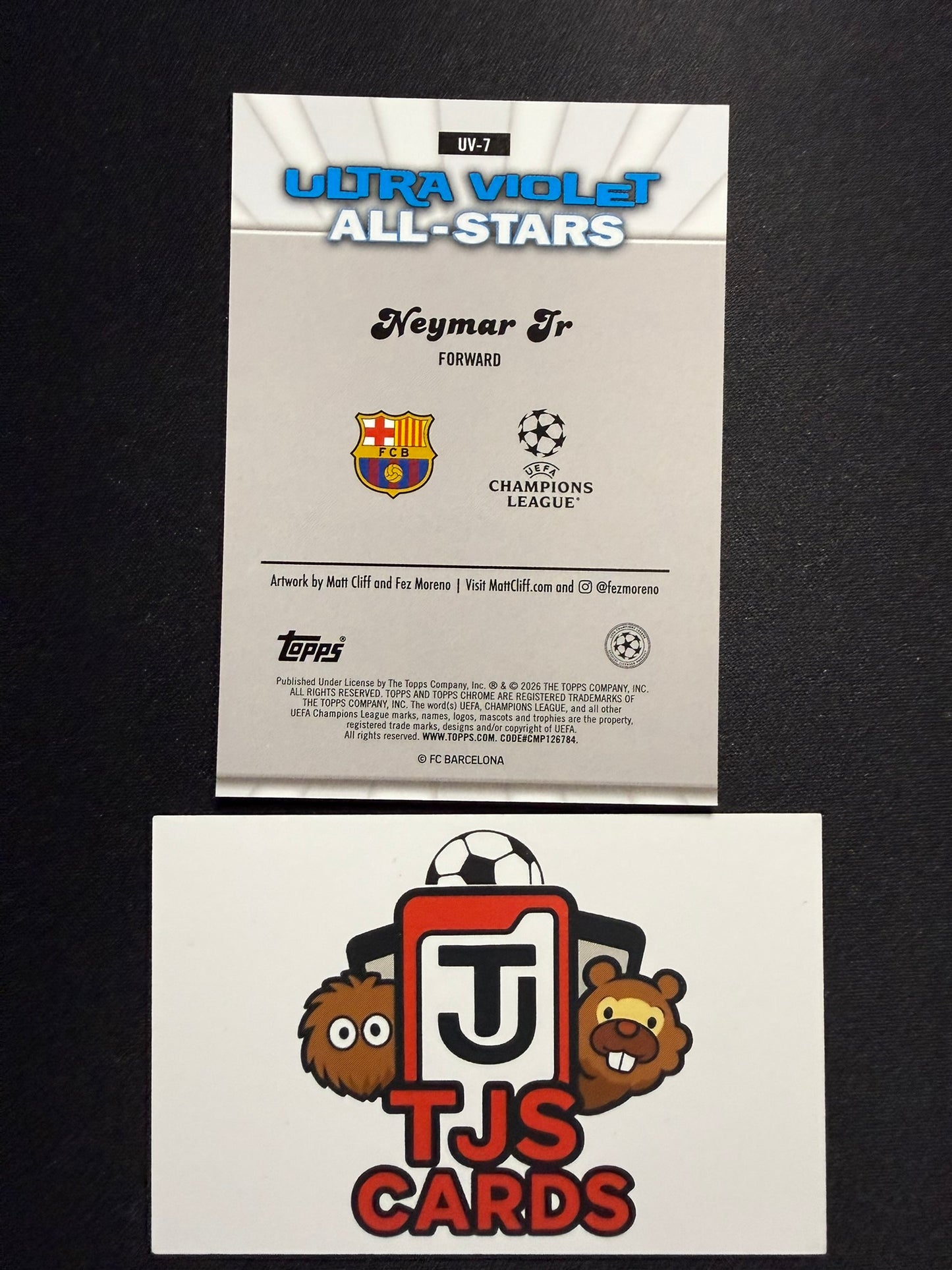 Neymar Jr. - Ultra Violet SSP - TOPPS Chrome UCC 2025/26