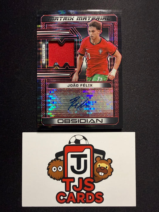 Joao Felix - Red Pulsar Patch Auto /10 - Panini Obsidian 2023/24