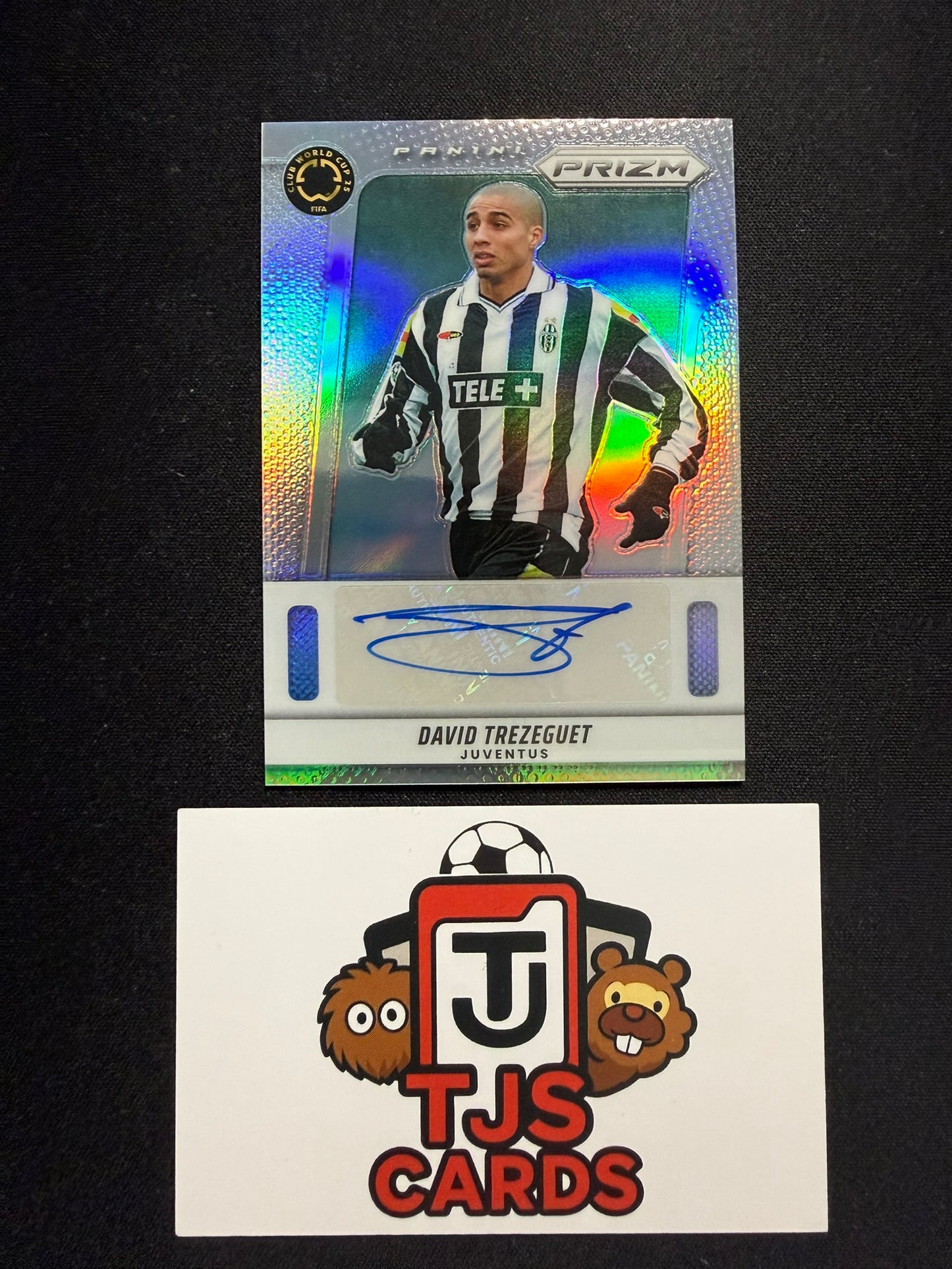 David Trezeguet - Silver Auto /99 - Panini Prizm Club World Cup 2025