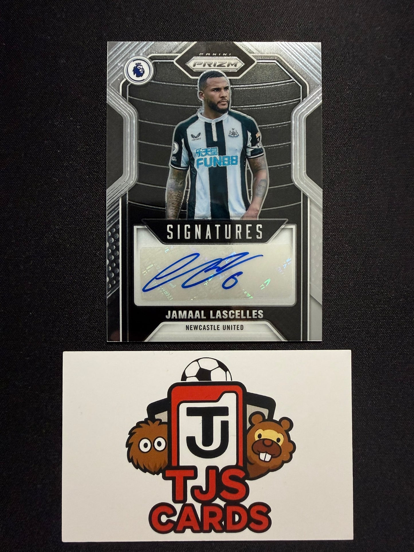Jamaal Lascelles - Auto - Panini Prizm Premier League 2021/22