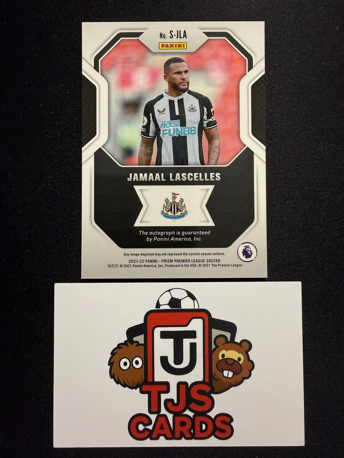 Jamaal Lascelles - Auto - Panini Prizm Premier League 2021/22
