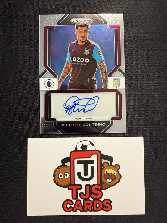 Philippe Coutinho - Auto - Panini Prizm Premier League 2022/23