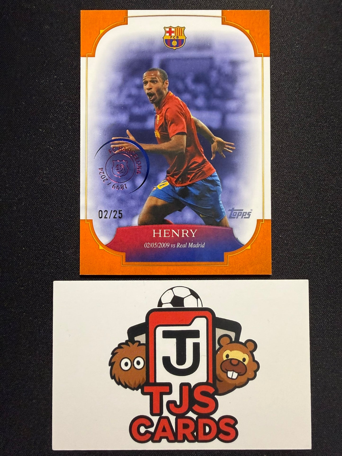 Thierry Henry - Orange Forever Moments /25 - TOPPS Barcelona 125th Anniversary 2024/25