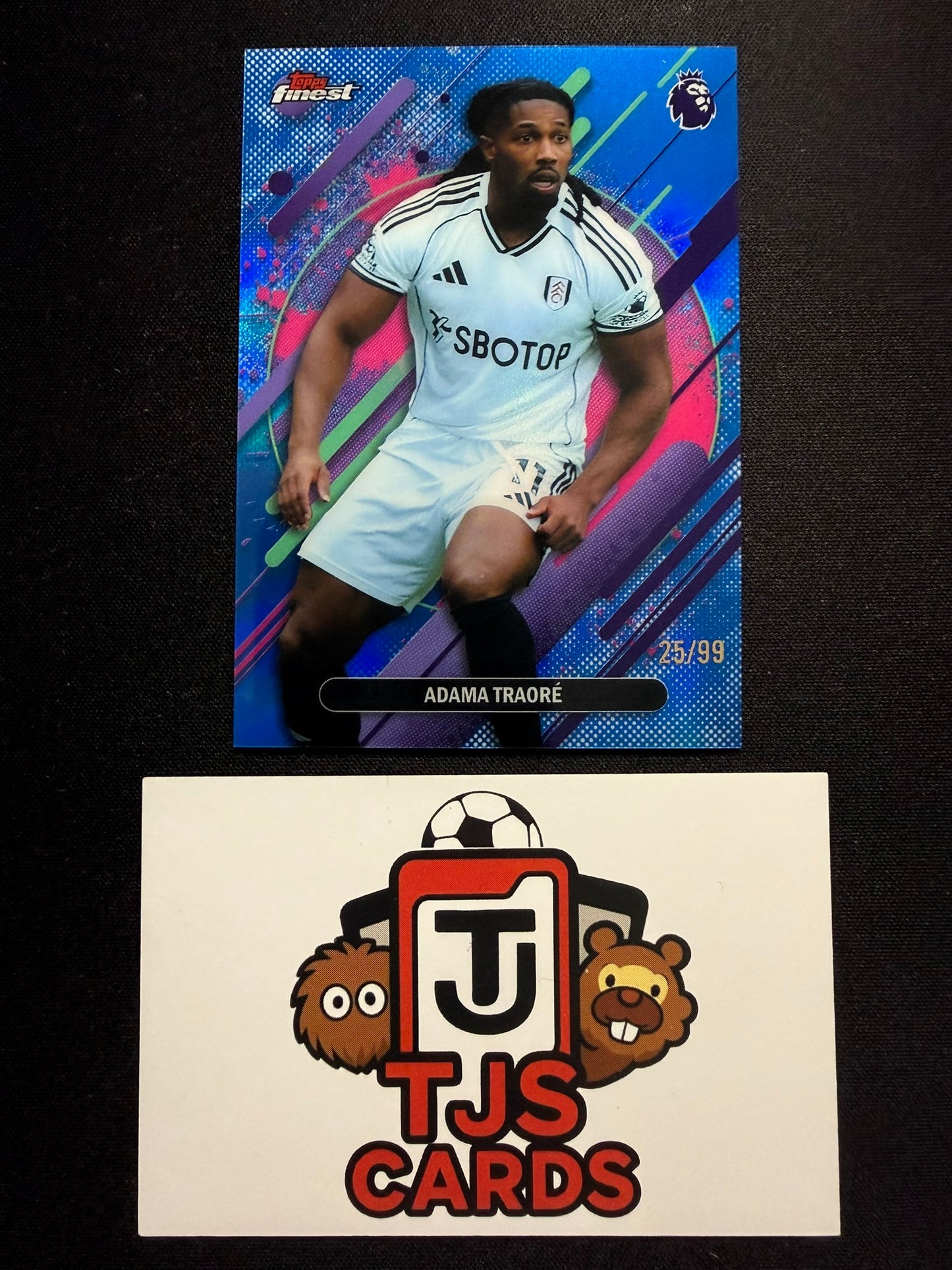 Adama Traore - Rare Blue /99 - TOPPS Finest Premier League 2026
