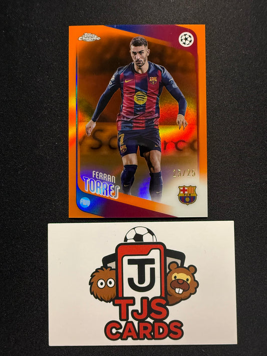 Ferran Torres - Orange /25 - TOPPS Chrome UCC 2025/26