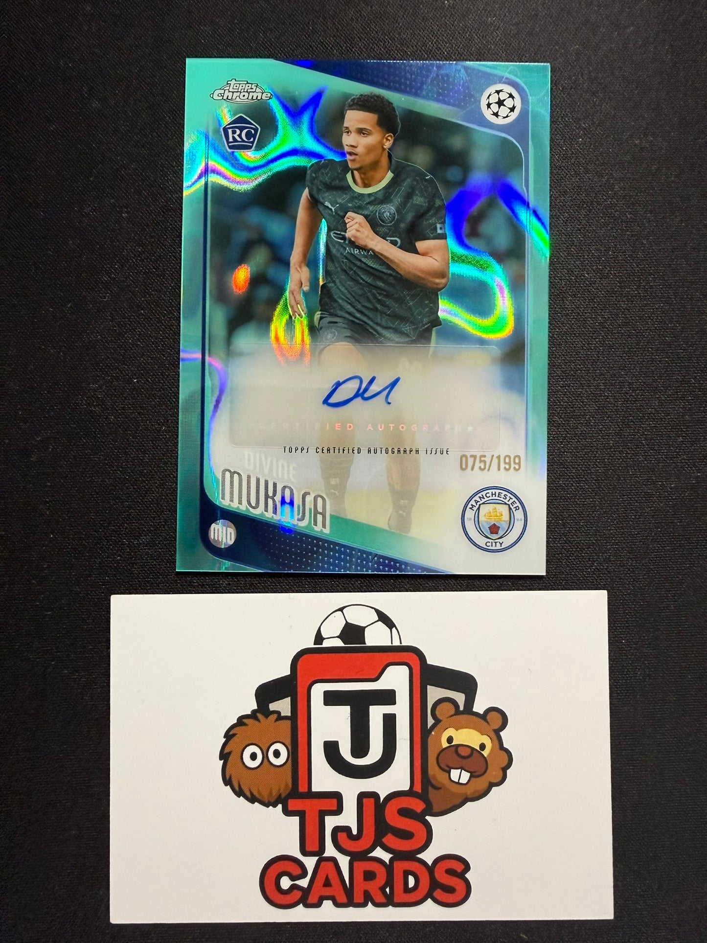 Divine Mukasa - Rookie Aqua Lava Auto /199 - TOPPS Chrome UCC 2025/26