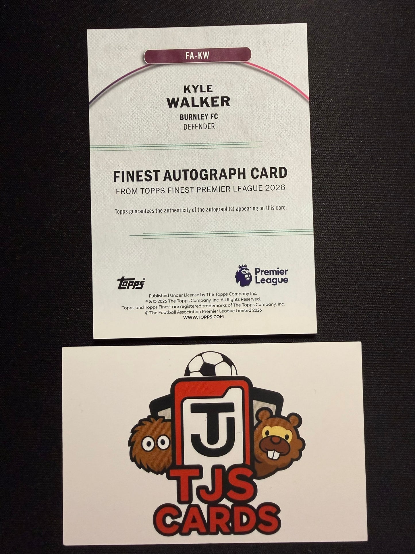 Kyle Walker - Auto - TOPPS Finest Premier League 2026