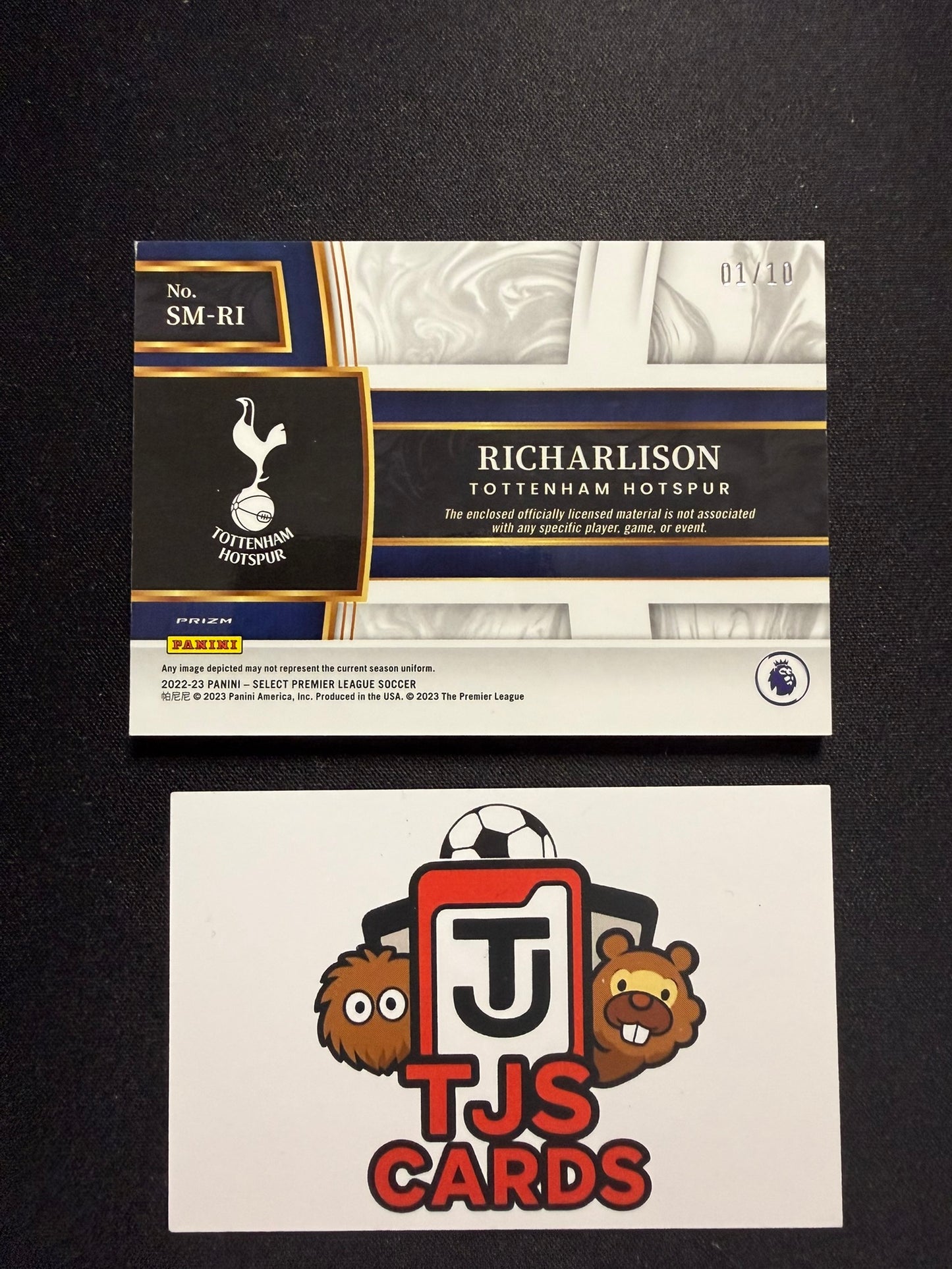 Richarlison - Gold Patch /10 - Panini Select Premier League 2022/23