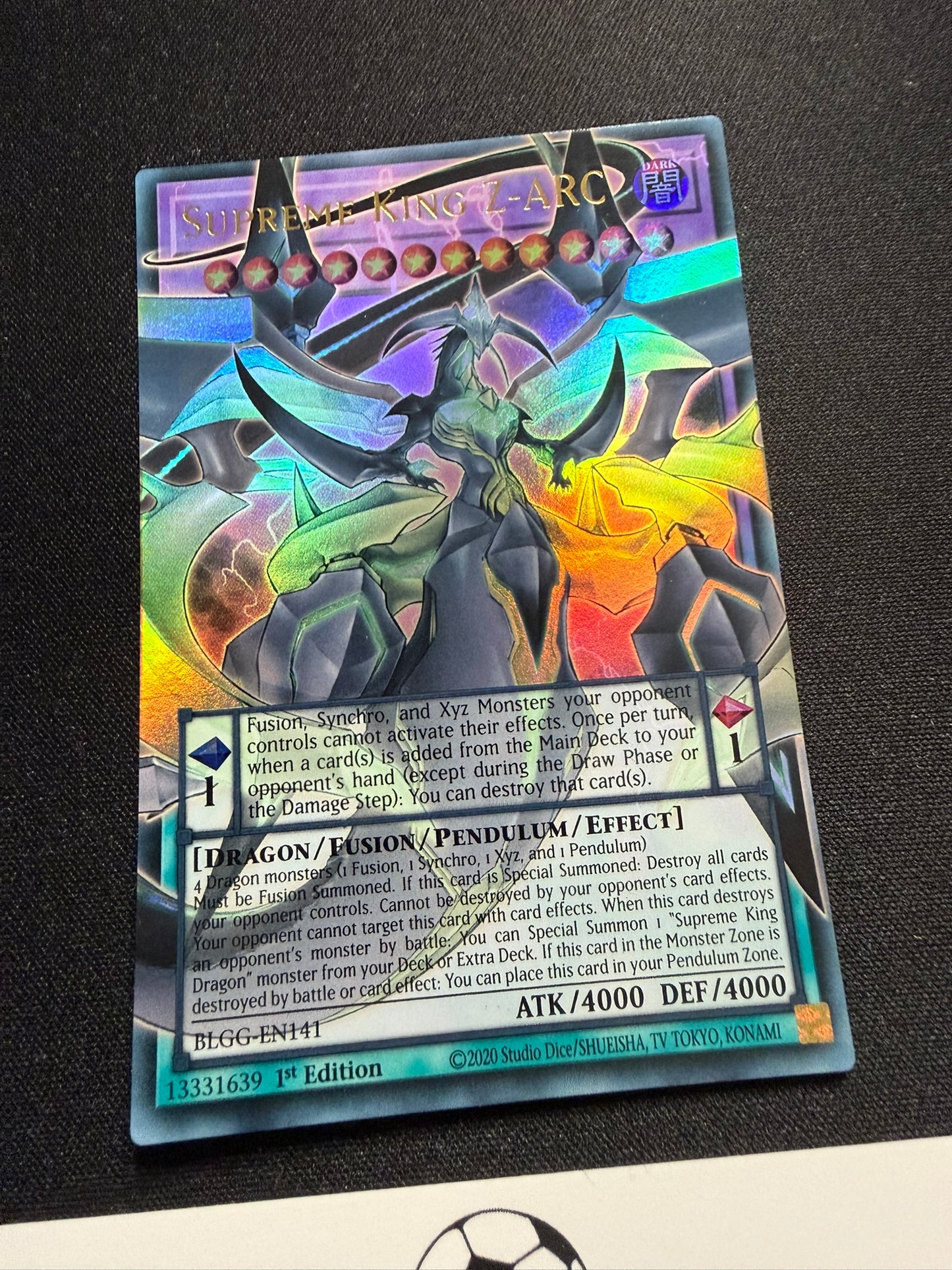 Supreme King Z-Arc - Extended Art Ultra Rare 1st Edition BLGG-EN141 - YuGiOh