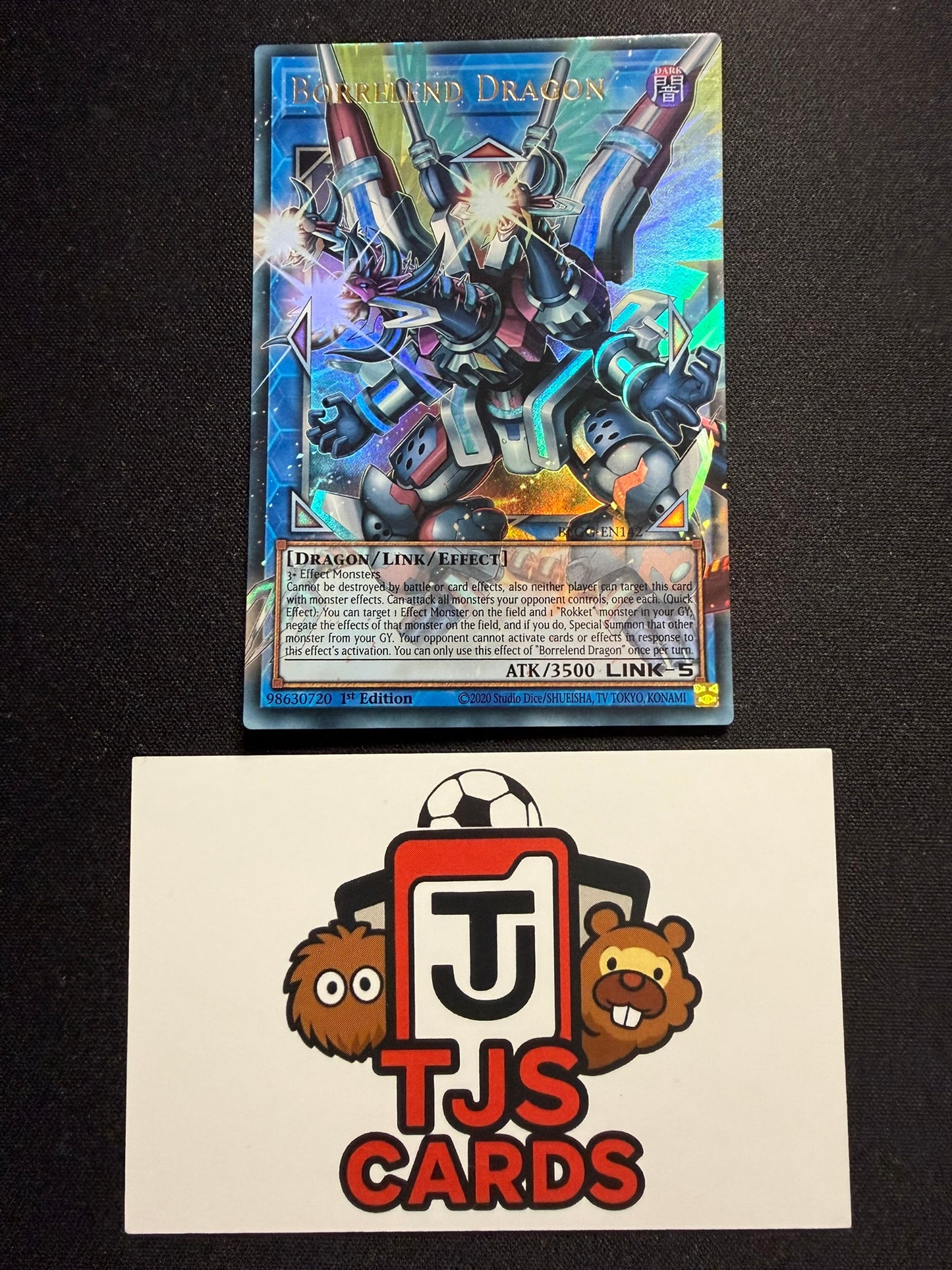 Borrelend Dragon - Extended Art Ultra Rare 1st Edition BLGG-EN142 - YuGiOh