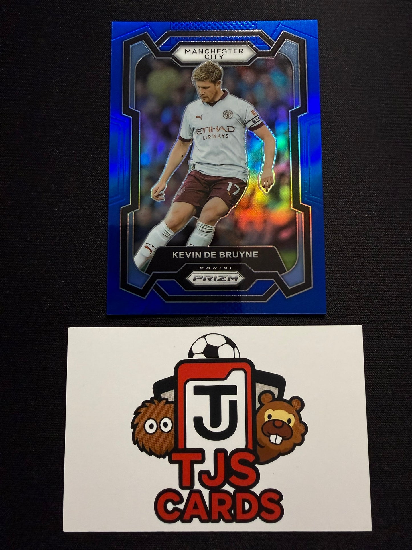 Kevin De Bruyne - Blue /299 - Panini Prizm Premier League 2023/24