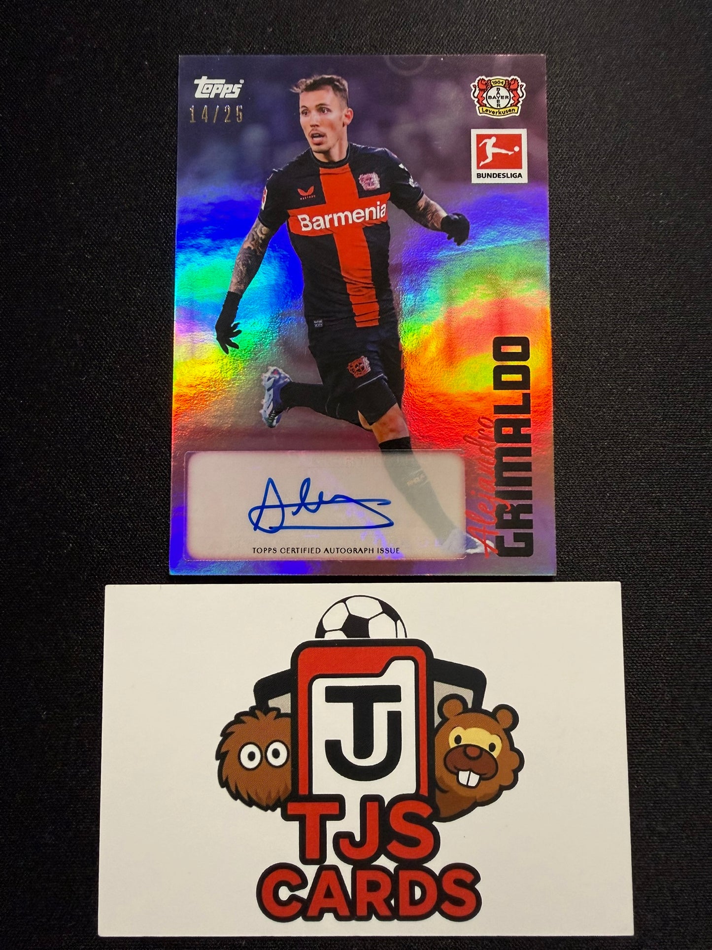 Alejandro Grimaldo - Purple Auto /25 - TOPPS Bundesliga International Stars 2023/24
