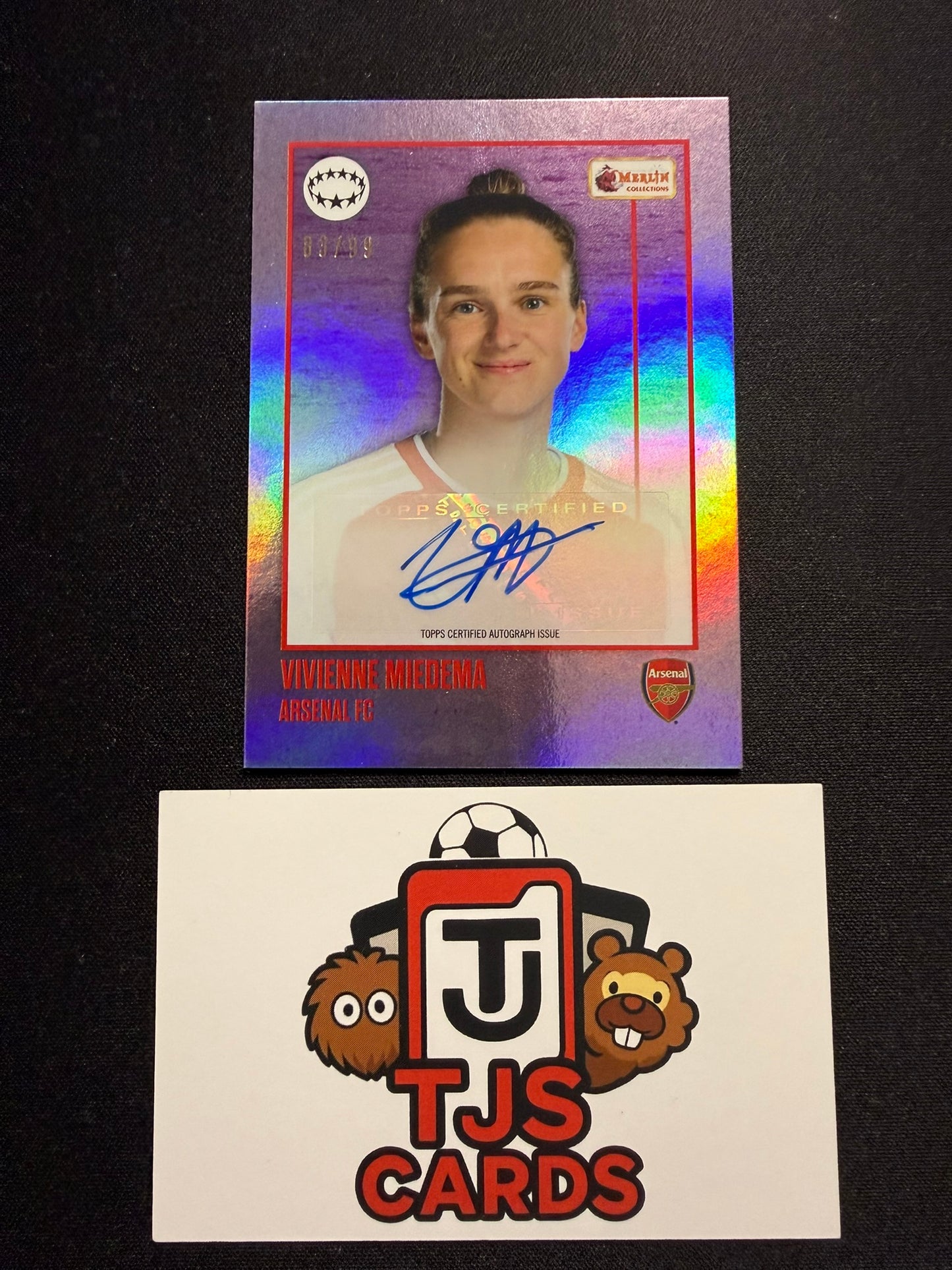 Vivienne Miedema - Purple Auto /99 - TOPPS Merlin Heritage 2023/24