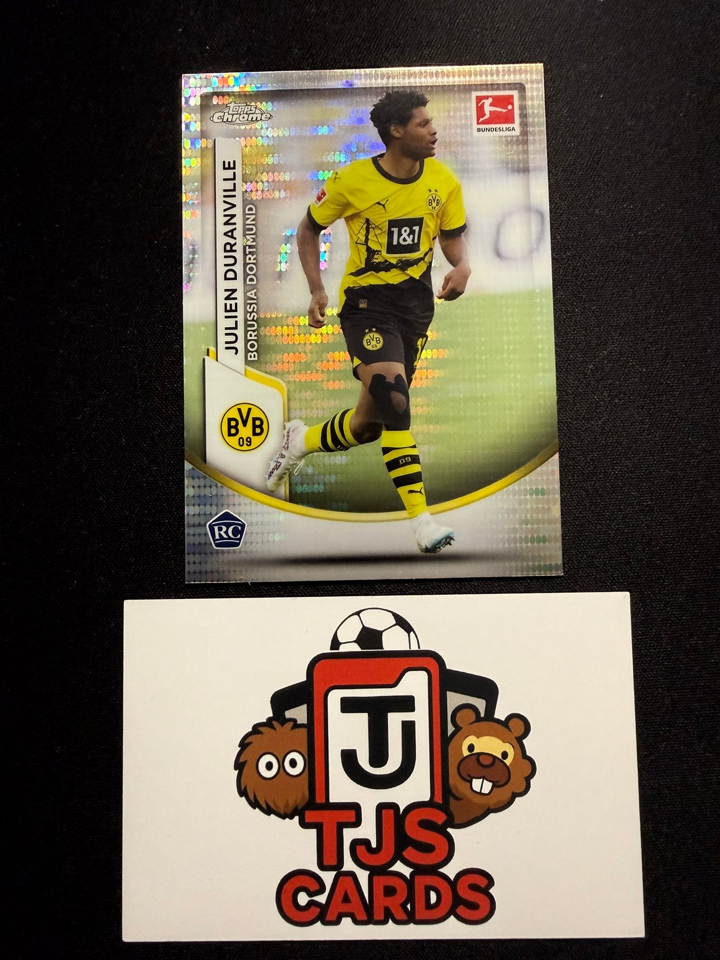 Julien Duranville - Rookie Pulsar - TOPPS Bundesliga Chrome 2023/24