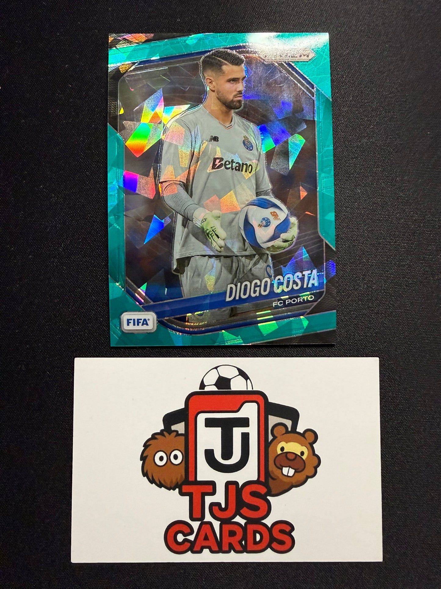 Diogo Costa - Teal Ice /99 - Panini Prizm FIFA 2025/26