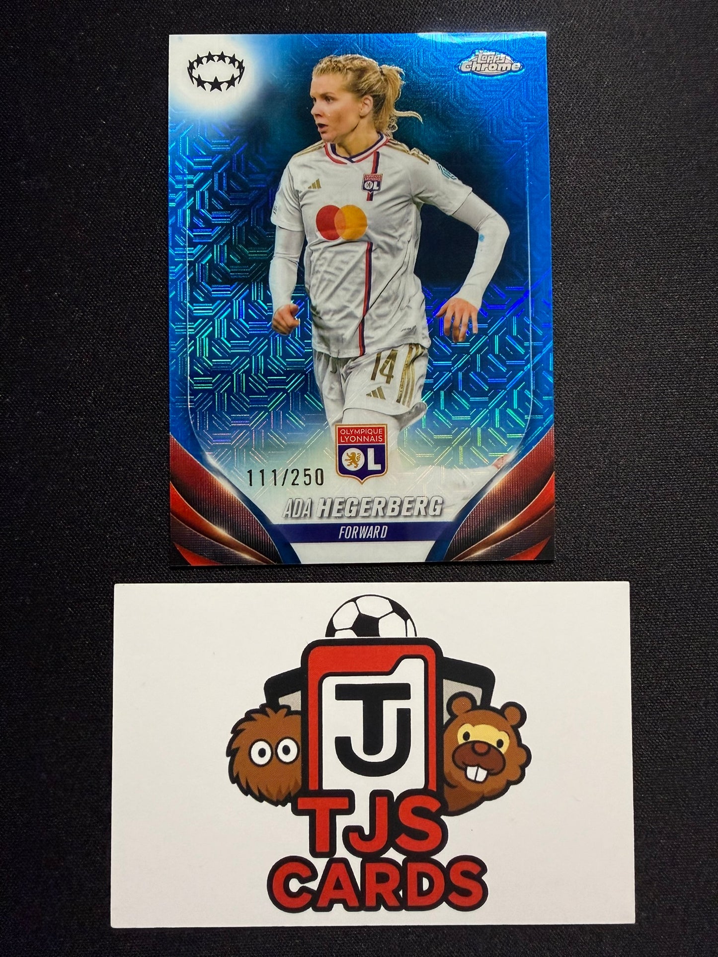 Ada Hegerberg - Blue Mojo /250 - TOPPS Chrome UWCL 2023/24