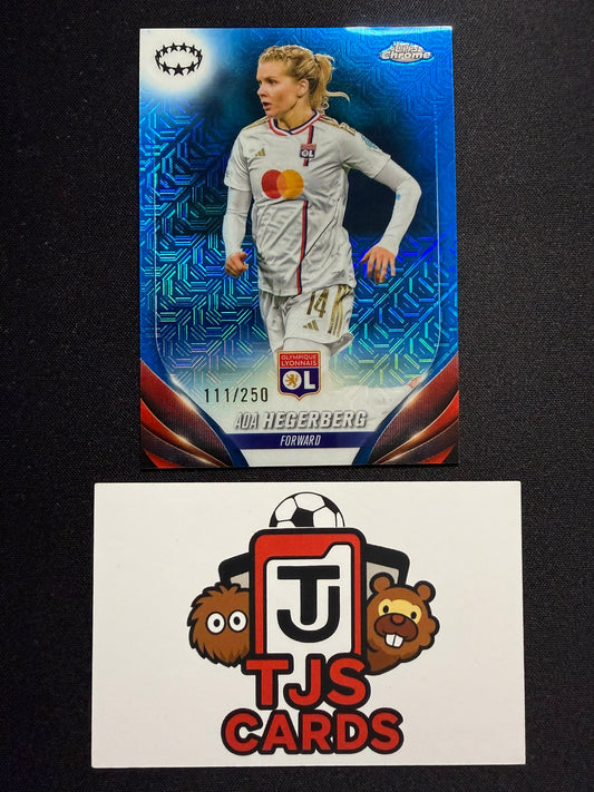 Ada Hegerberg - Blue Mojo /250 - TOPPS Chrome UWCL 2023/24