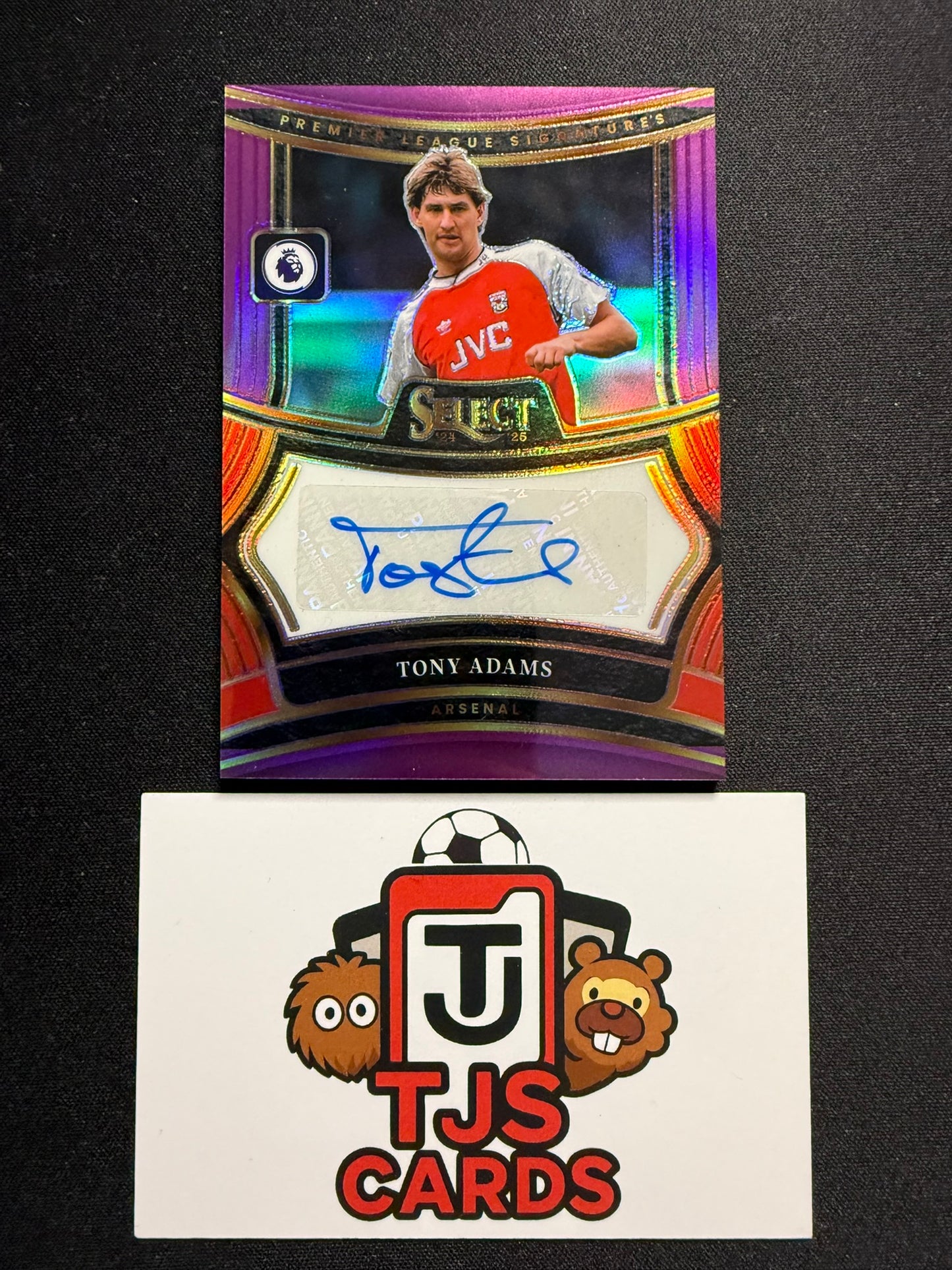 Tony Adams - Purple Auto /49 - Panini Select Premier League 2024/25