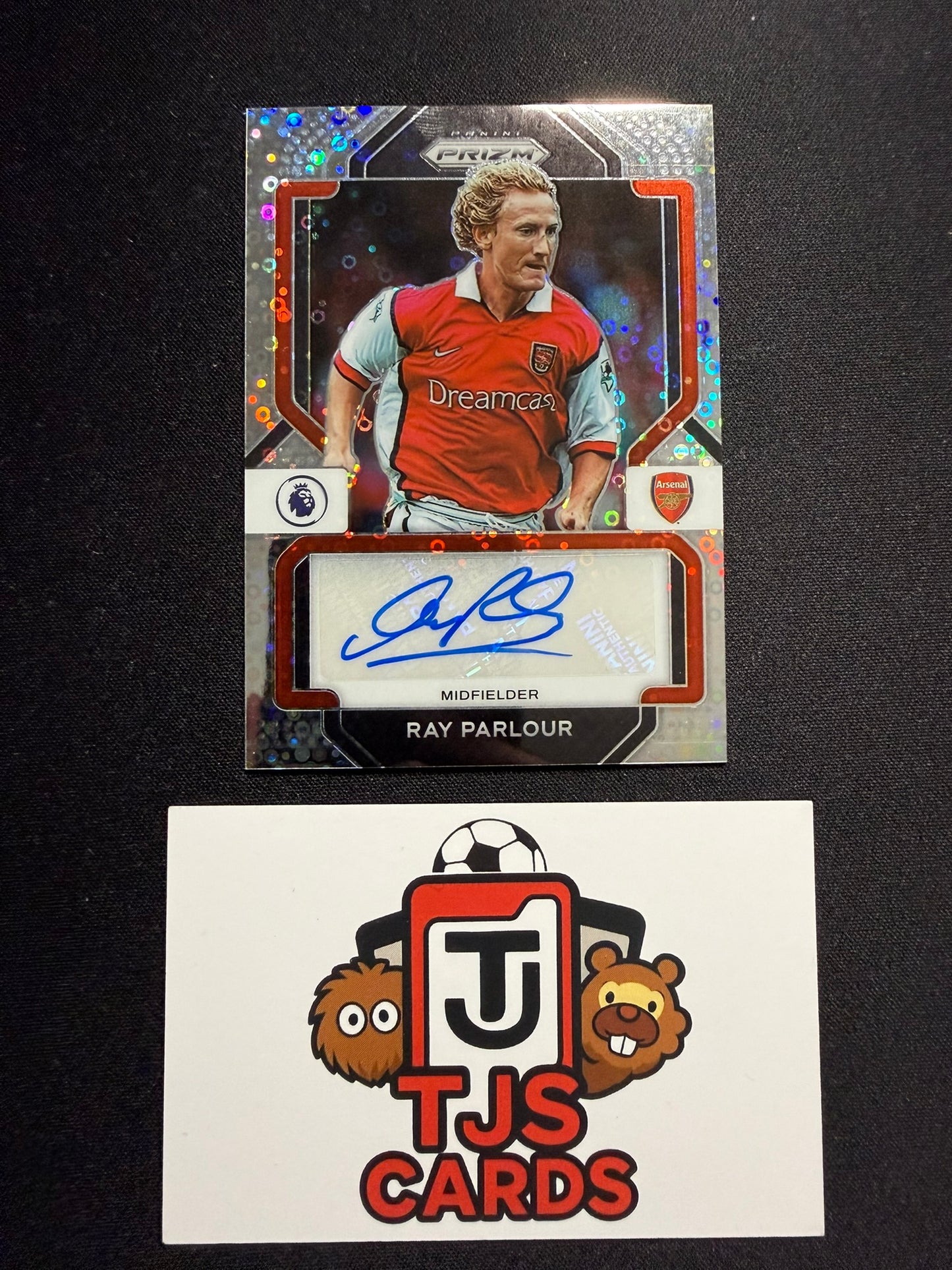 Ray Parlour - Disco Breakaway Auto - Panini Prizm Premier League 2022/23