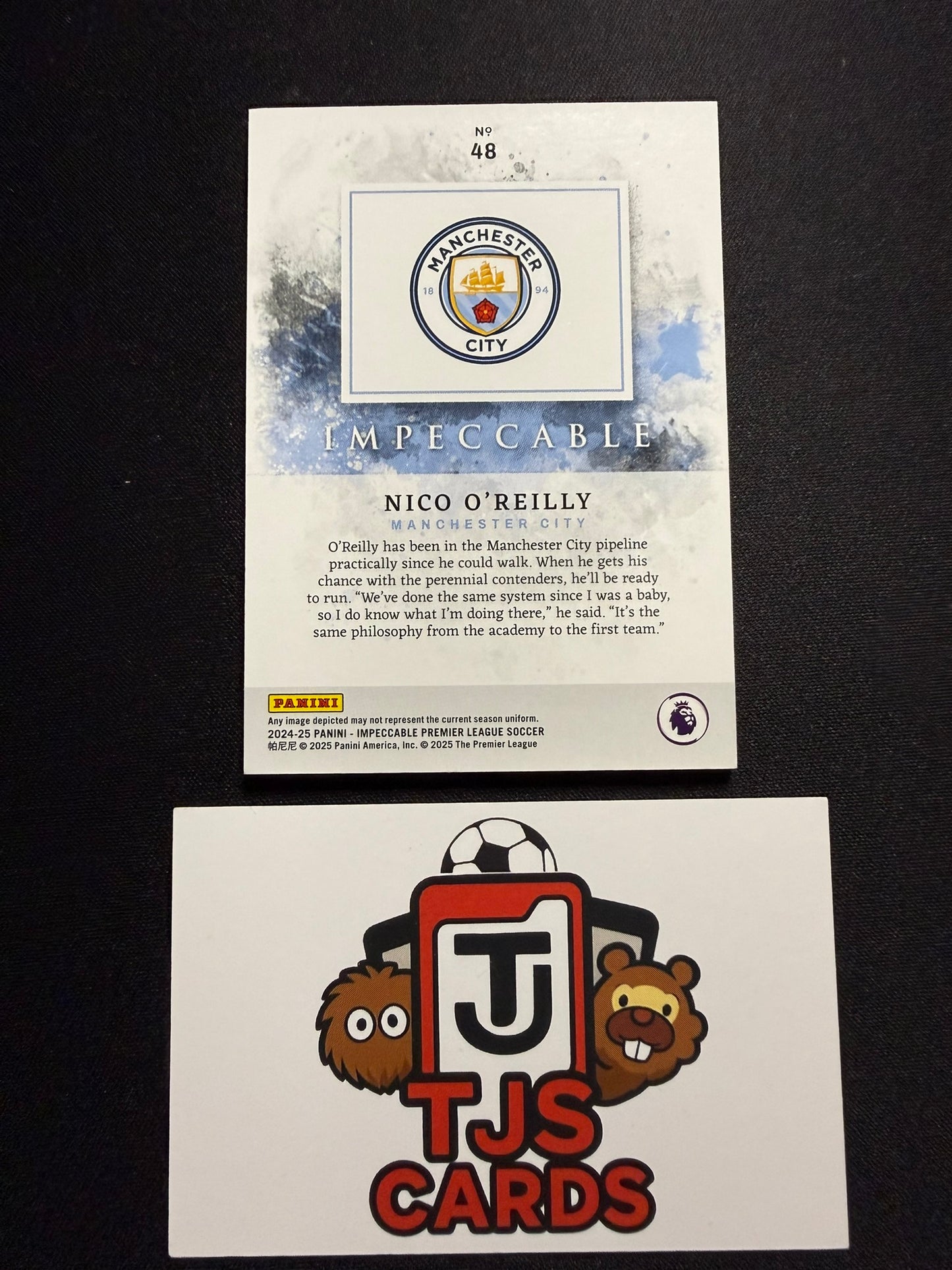 Nico O'Reilly - Rookie /11 - Panini Impeccable Premier League 2024/25