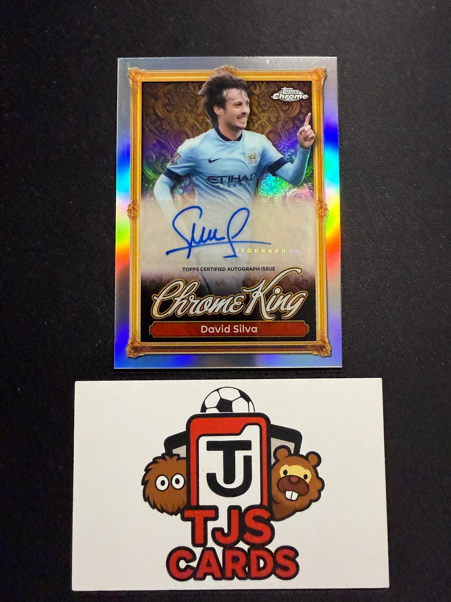 David Silva - Chrome King Auto - TOPPS Premier League 2025/26