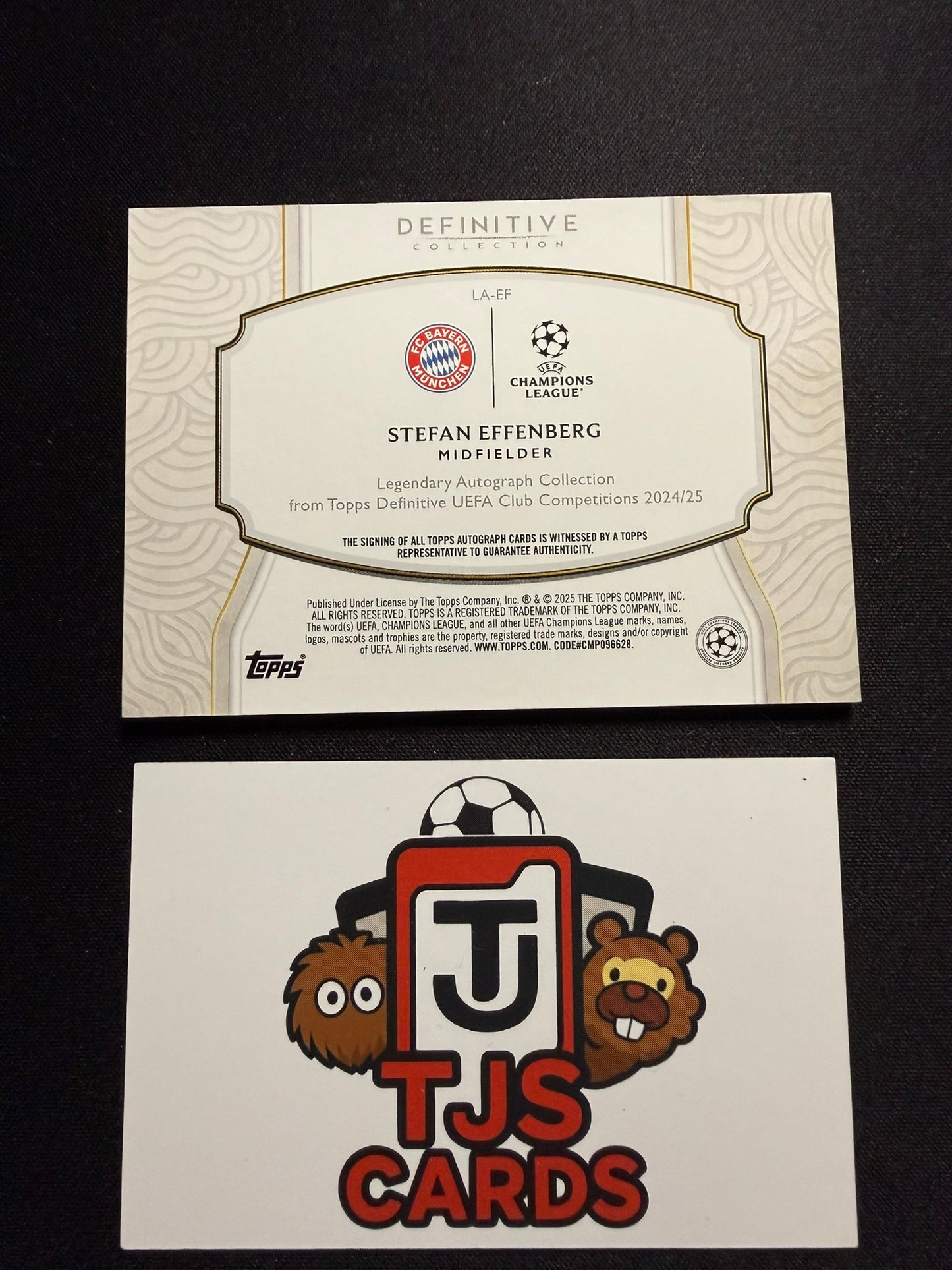 Stefan Effenberg - On-Card Auto /25 - TOPPS Definitive UCC 2024/25
