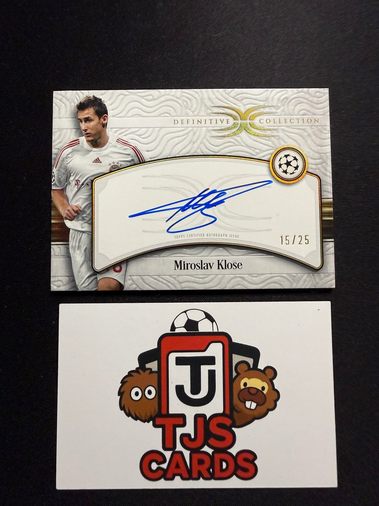 Miroslav Klose - On-Card Auto /25 - TOPPS Definitive UCC 2024/25