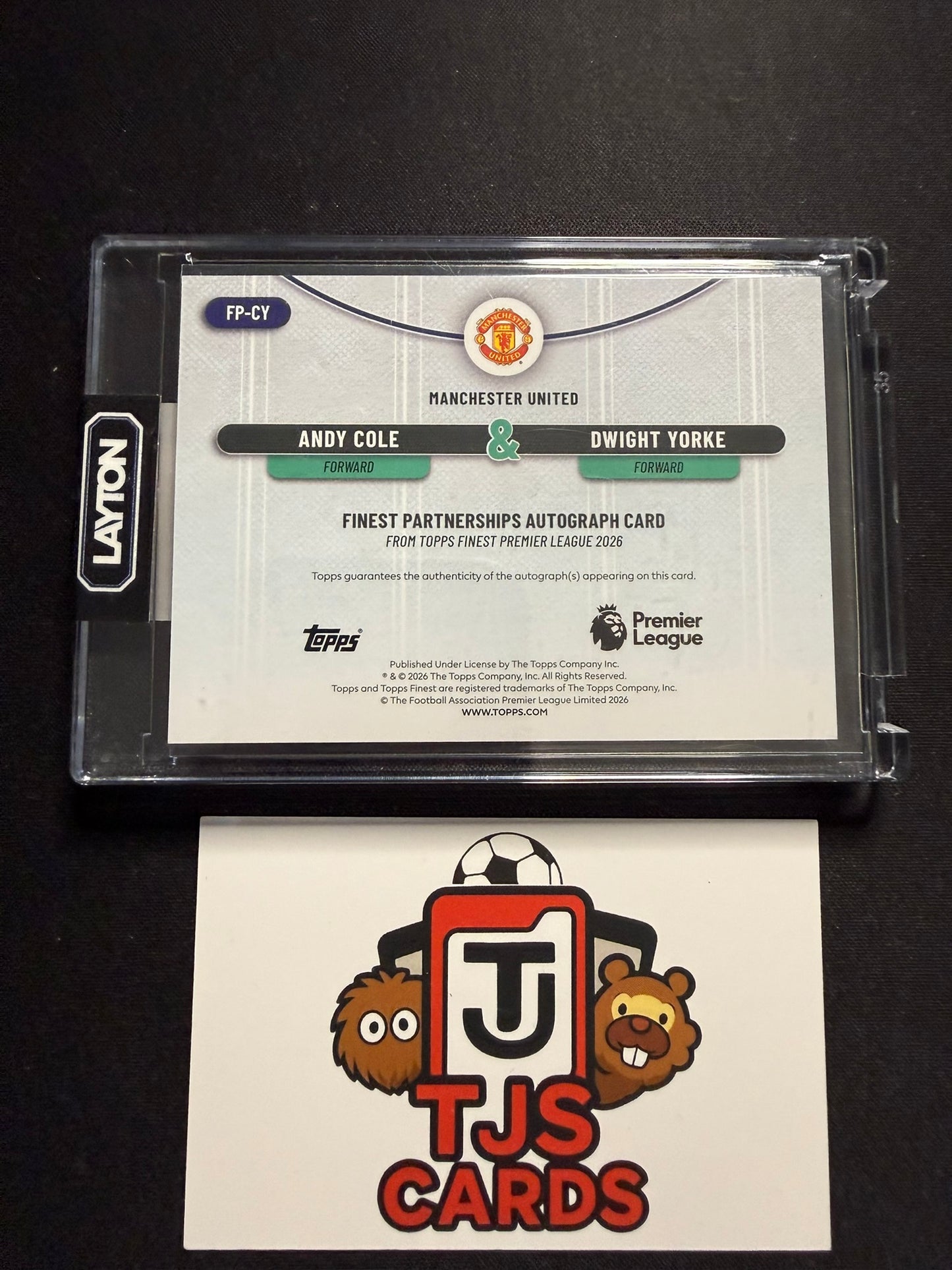 Andy Cole / Dwight Yorke - Orange Dual Auto /25 - TOPPS Finest Premier League 2026