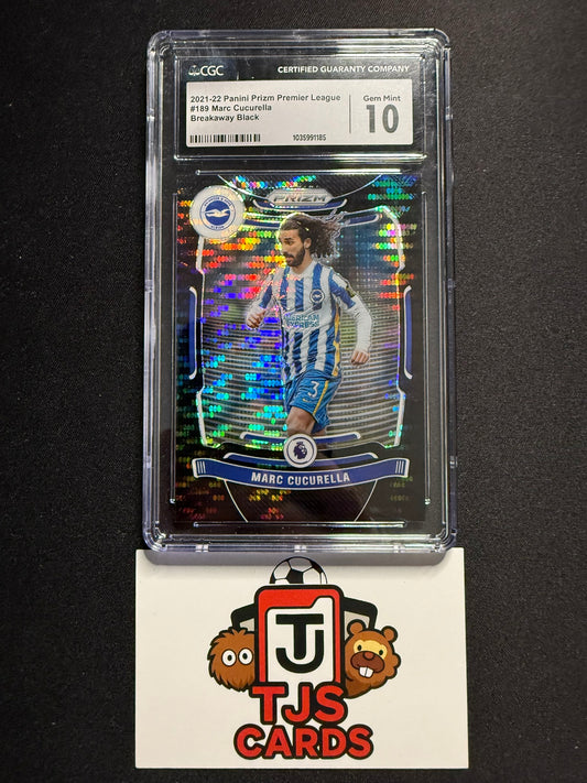 Marc Cucurella - CGC 10 - Black Breakaway 1/1 - Panini Prizm Premier League 2021/22
