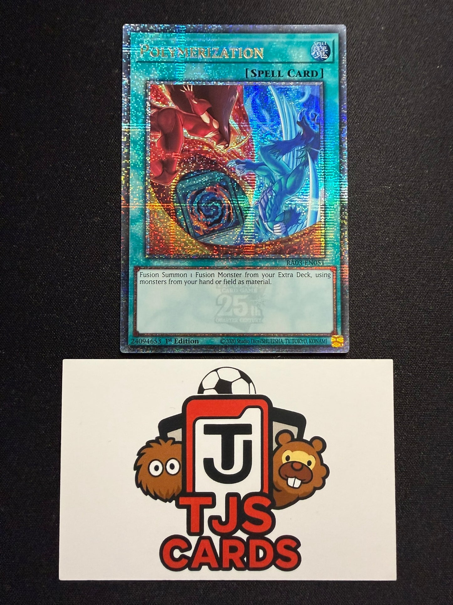 Polymerization (Hero Art) - Quarter Century Secret Rare RA03-EN051 - YuGiOh