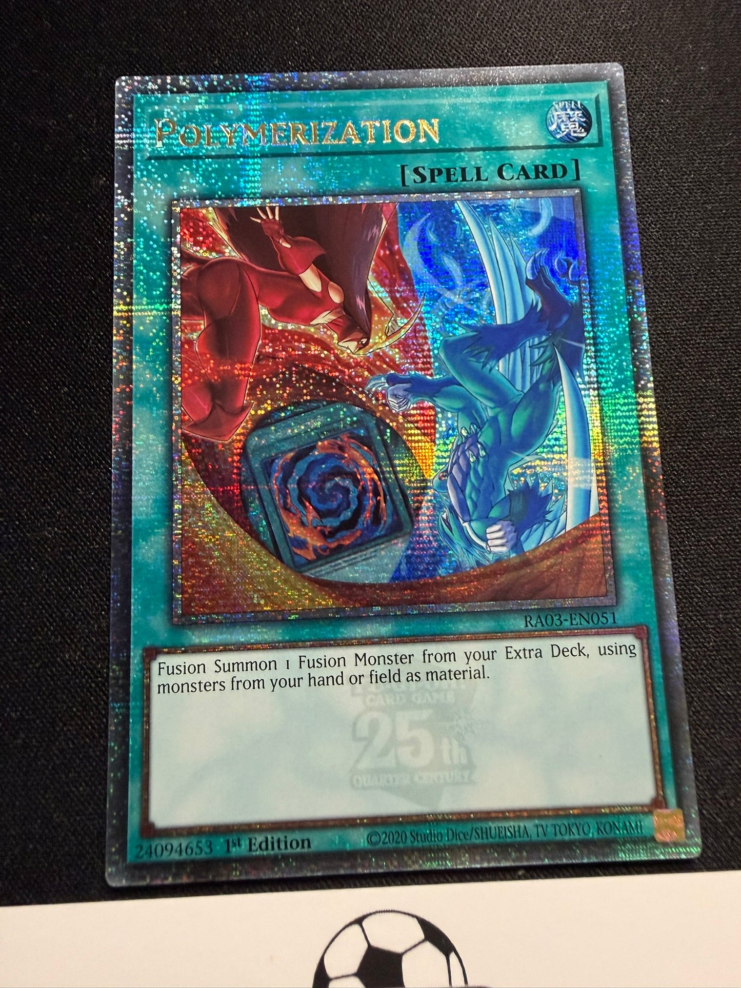 Polymerization (Hero Art) - Quarter Century Secret Rare RA03-EN051 - YuGiOh