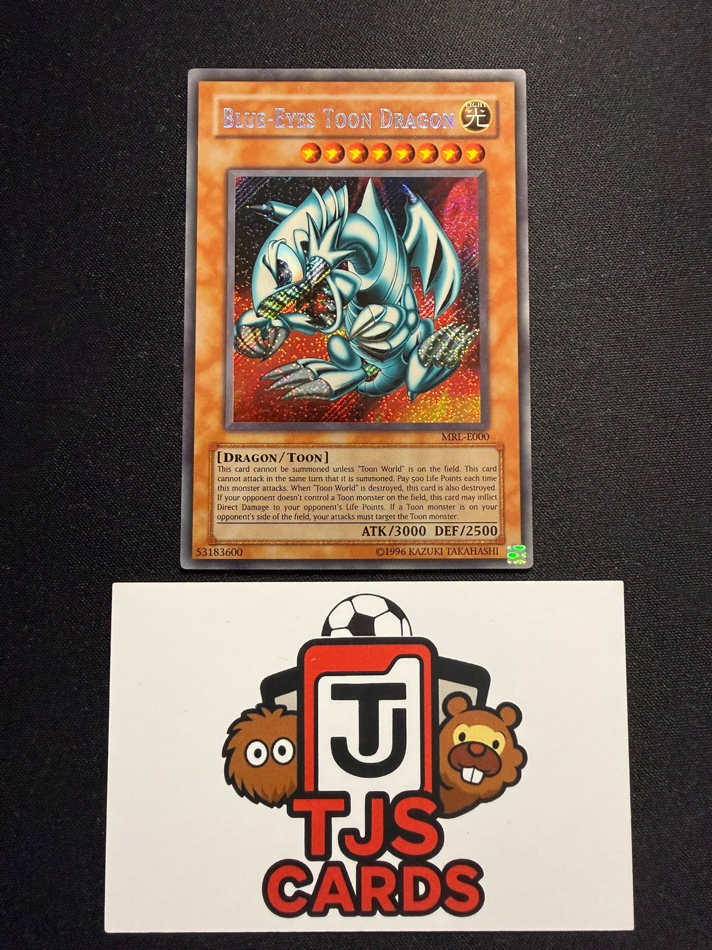Blue-Eyes Toon Dragon - Secret Rare MRL-E000 - LP - YuGiOh