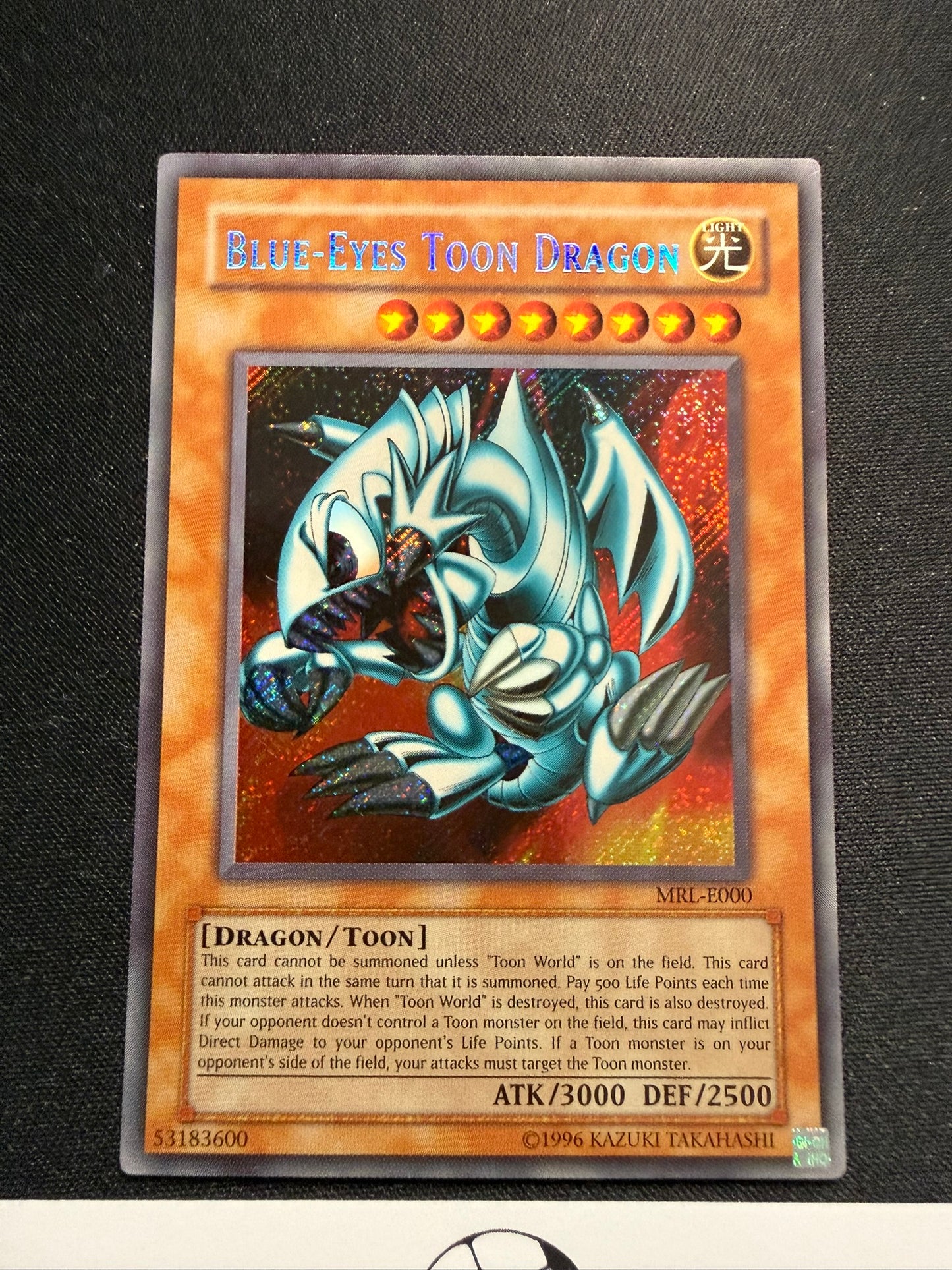 Blue-Eyes Toon Dragon - Secret Rare MRL-E000 - LP - YuGiOh