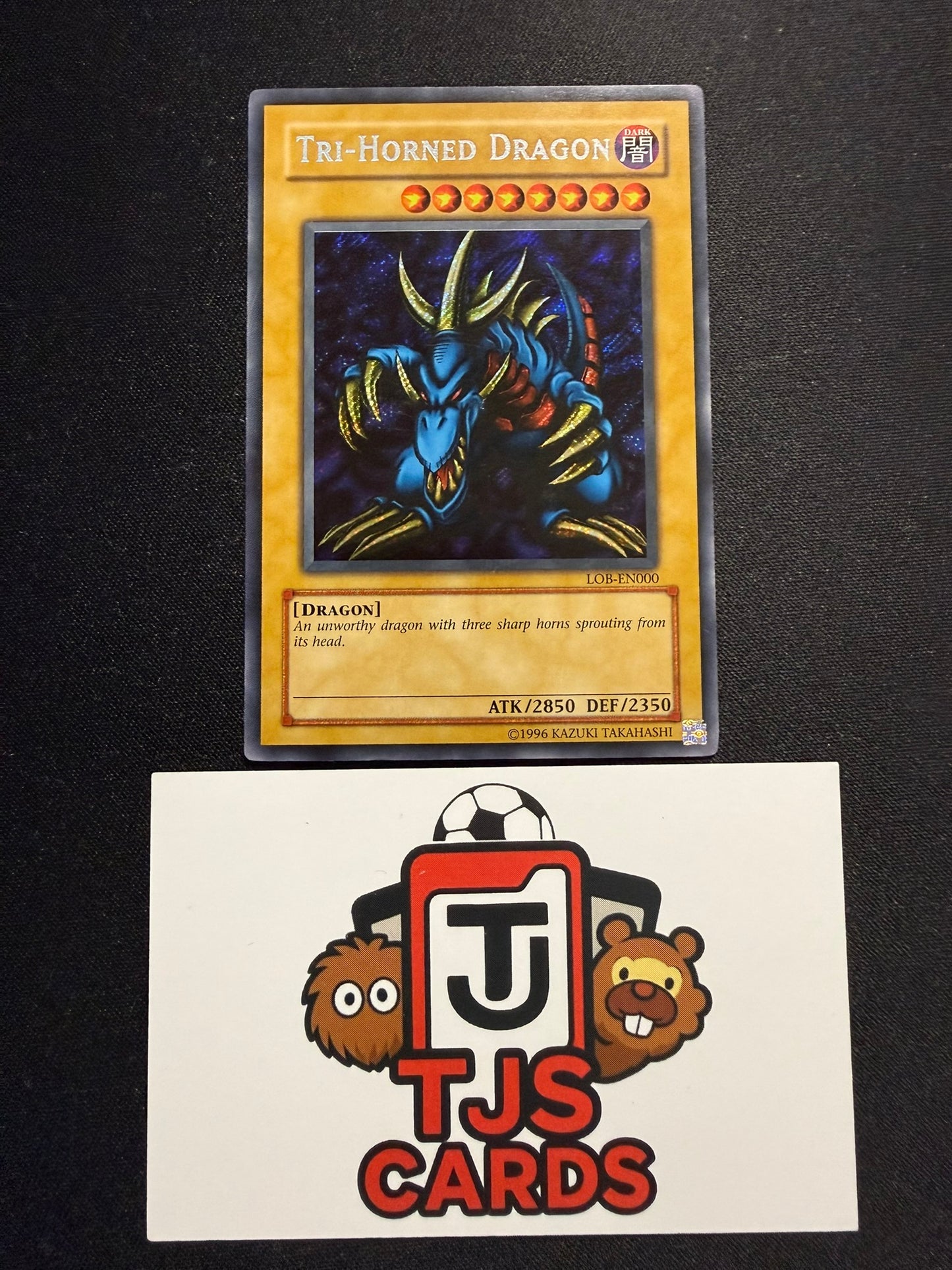 Tri-Horned Dragon - Secret Rare LOB-EN000 (2005) - MP - YuGiOh