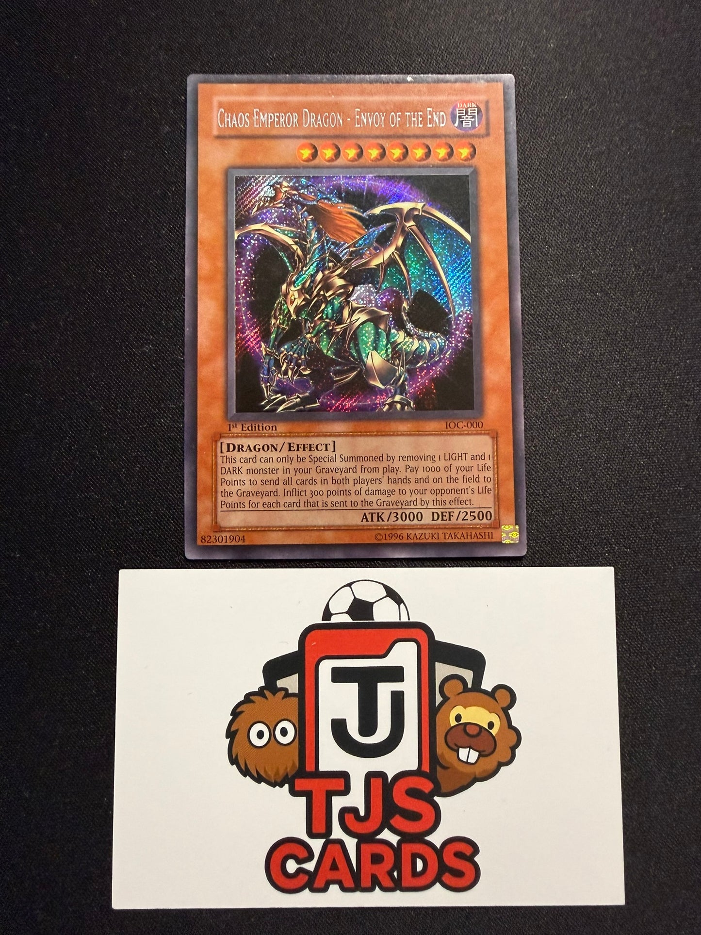 Chaos Emperor Dragon - Envoy Of The End - Secret Rare 1st Edition IOC-000 - HP - YuGiOh
