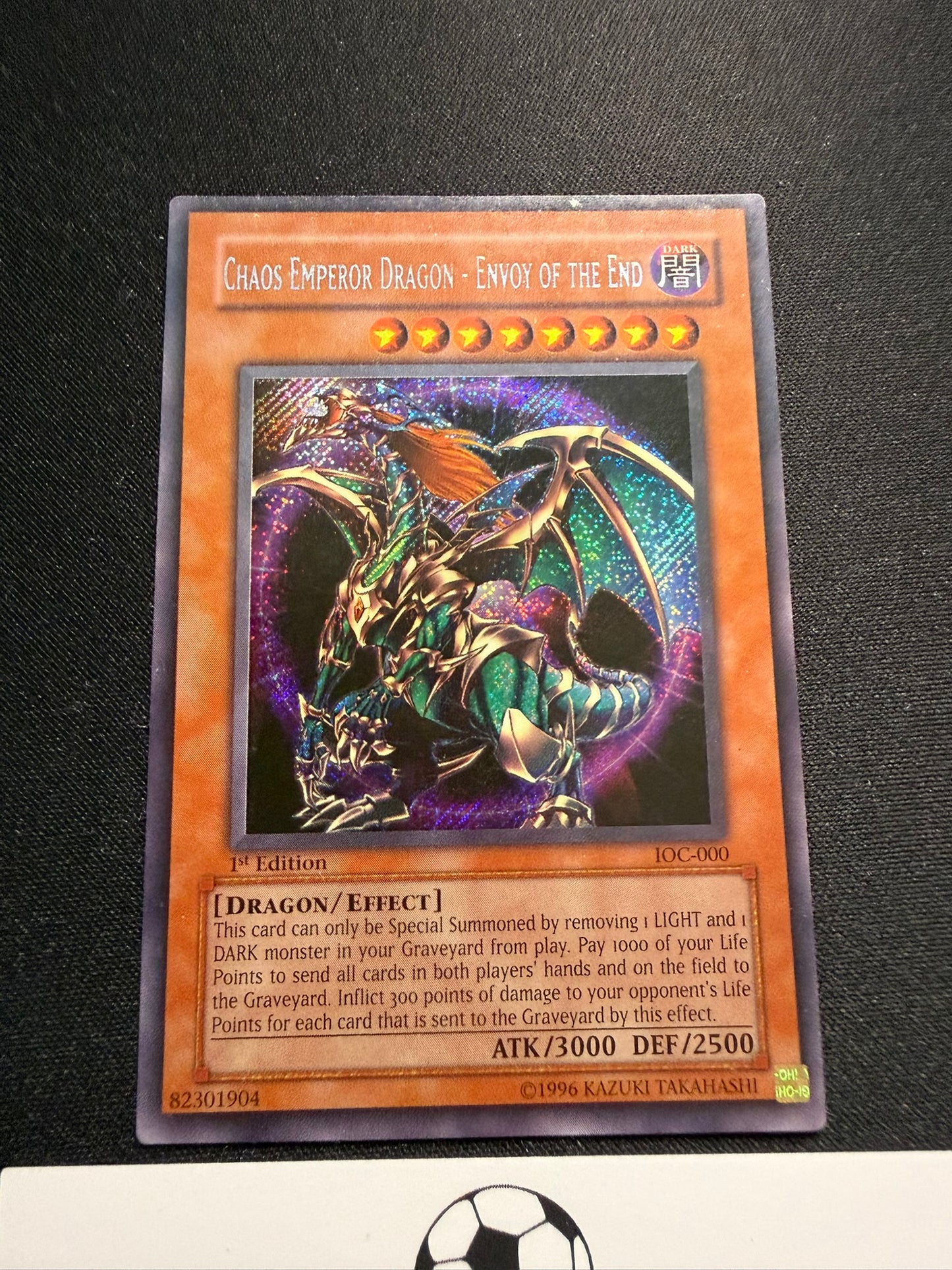 Chaos Emperor Dragon - Envoy Of The End - Secret Rare 1st Edition IOC-000 - HP - YuGiOh