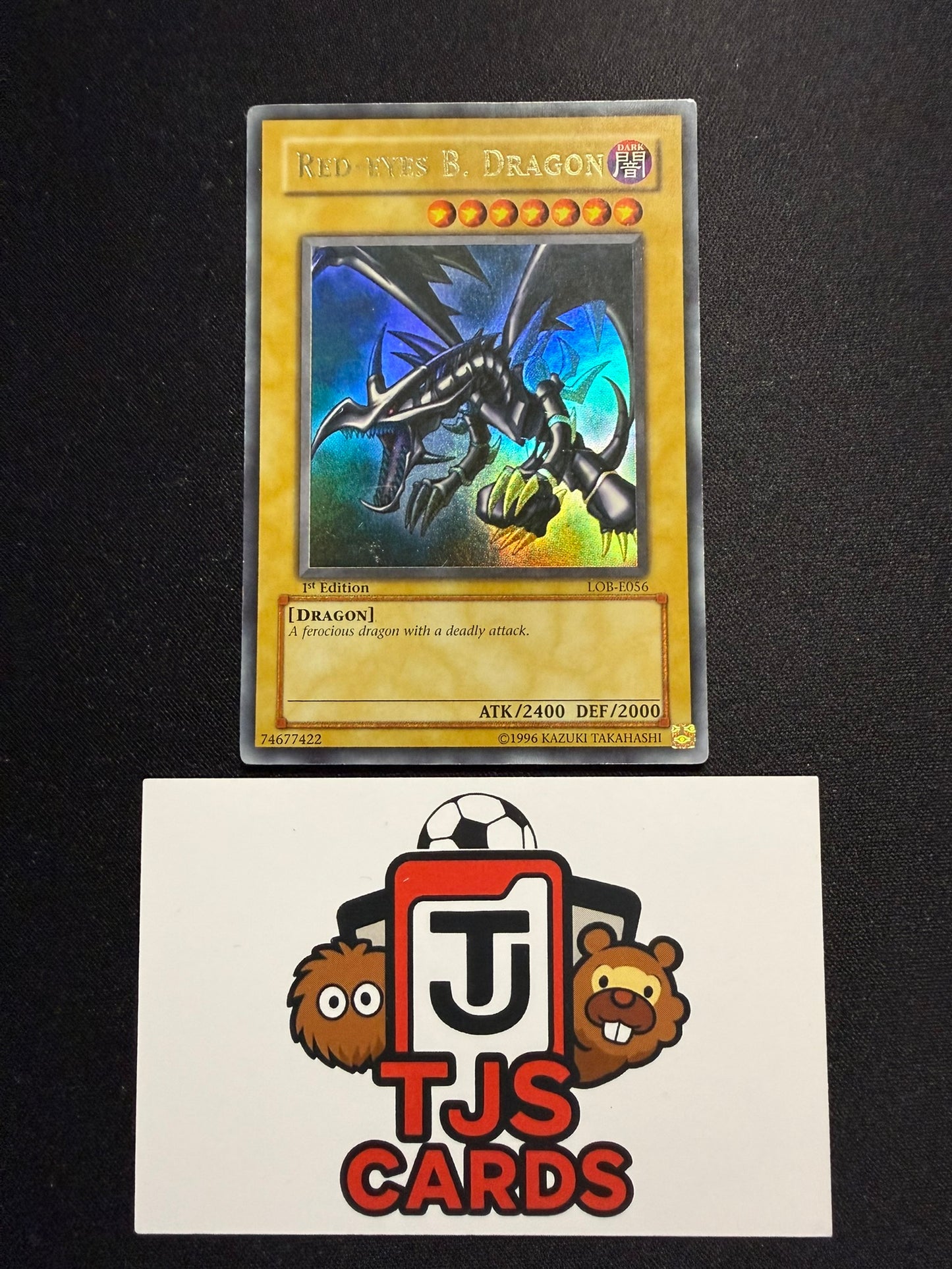 Red-Eyes B. Dragon - Ultra Rare 1st Edition LOB-E056 - HP - YuGiOh