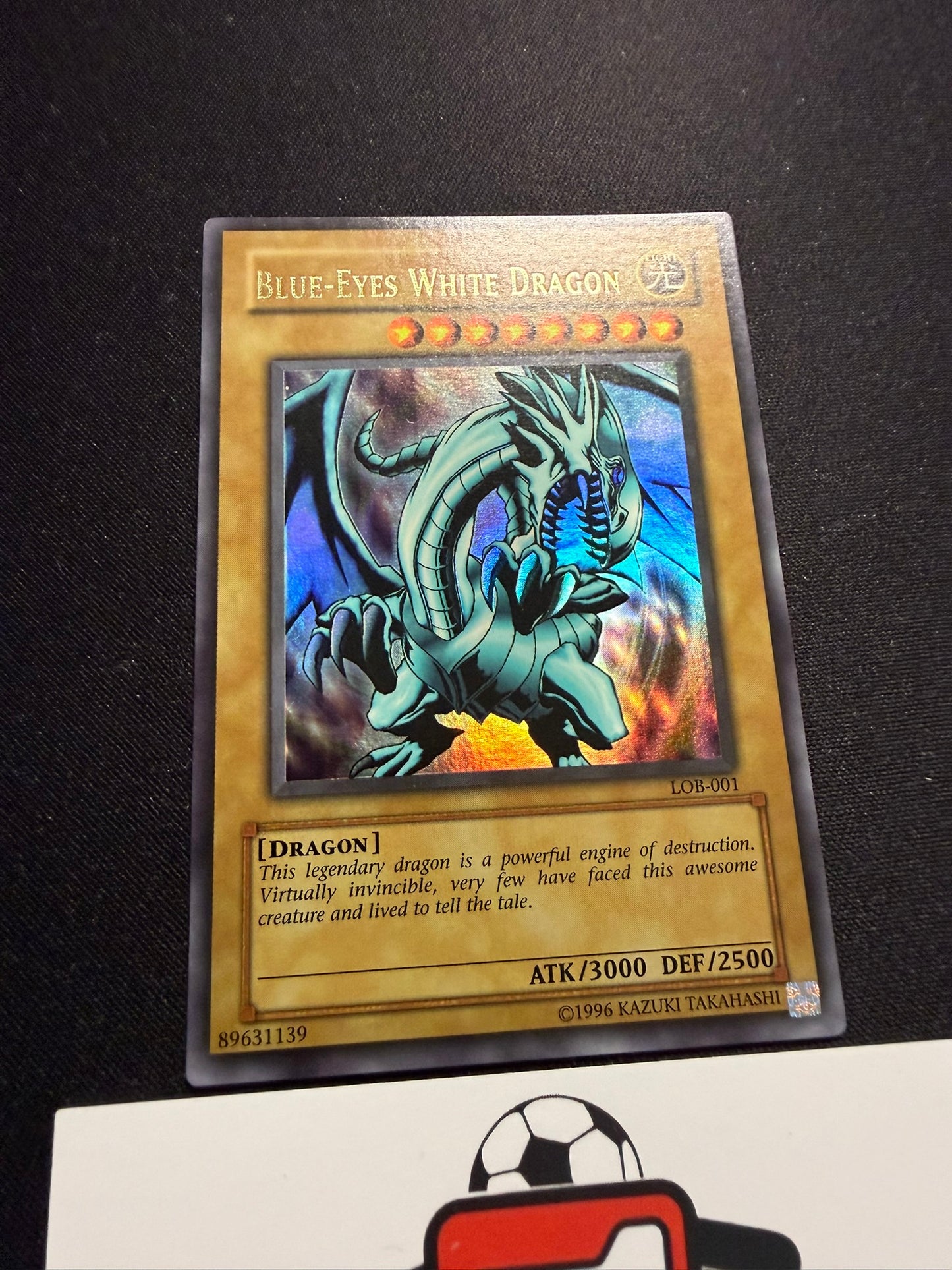 Blue-Eyes White Dragon - Ultra Rare LOB-001 - LP - YuGiOh