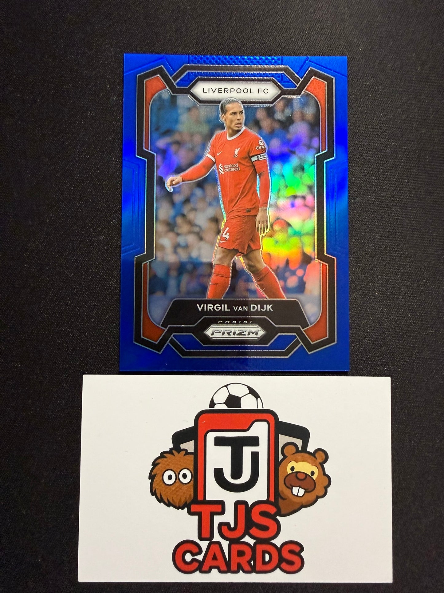 Virgil Van Dijk - Blue /299 - Panini Prizm Premier League 2023/24