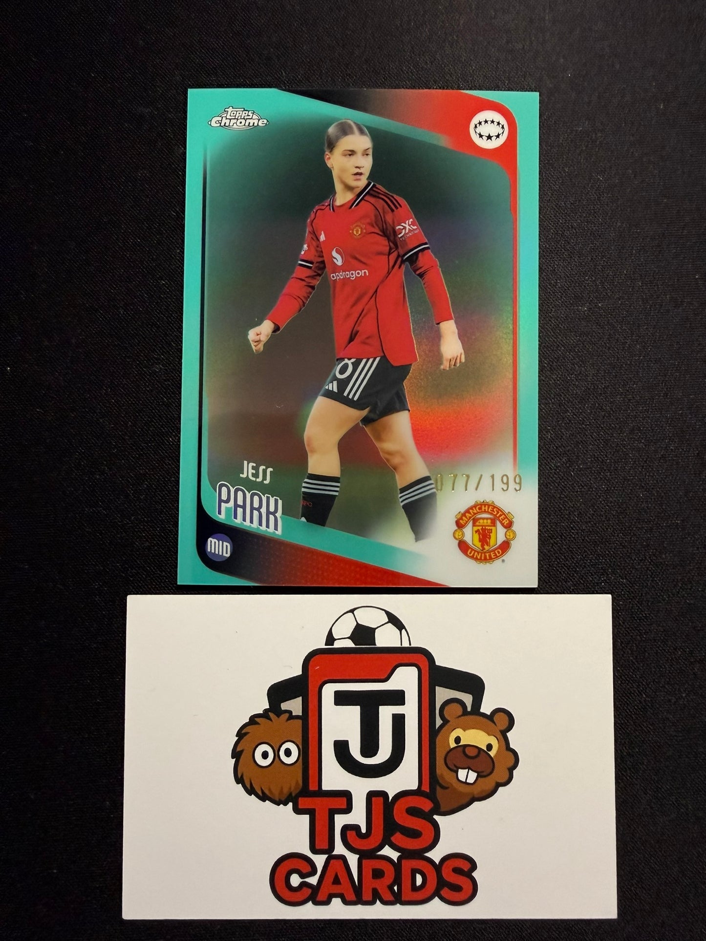 Jess Park - Aqua /199 - TOPPS Chrome UWCL 2025/26