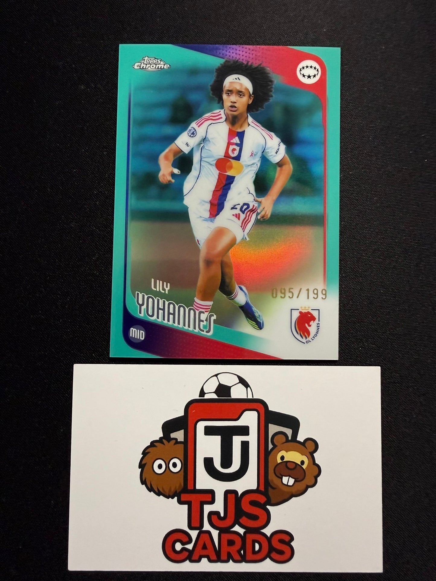 Lily Yohannes - Aqua /199 - TOPPS Chrome UWCL 2025/26