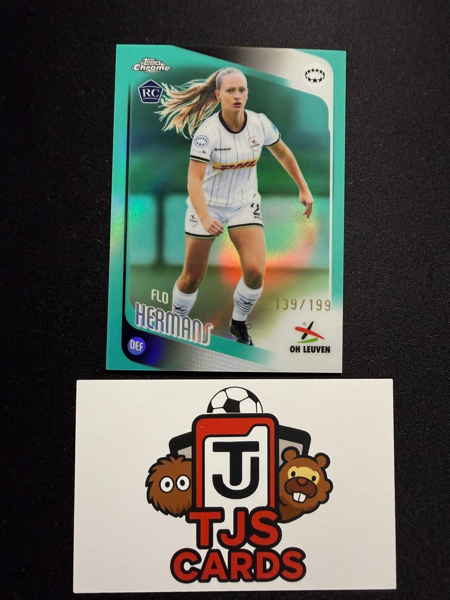 Flo Hermans - Rookie Aqua /199 - TOPPS Chrome UWCL 2025/26