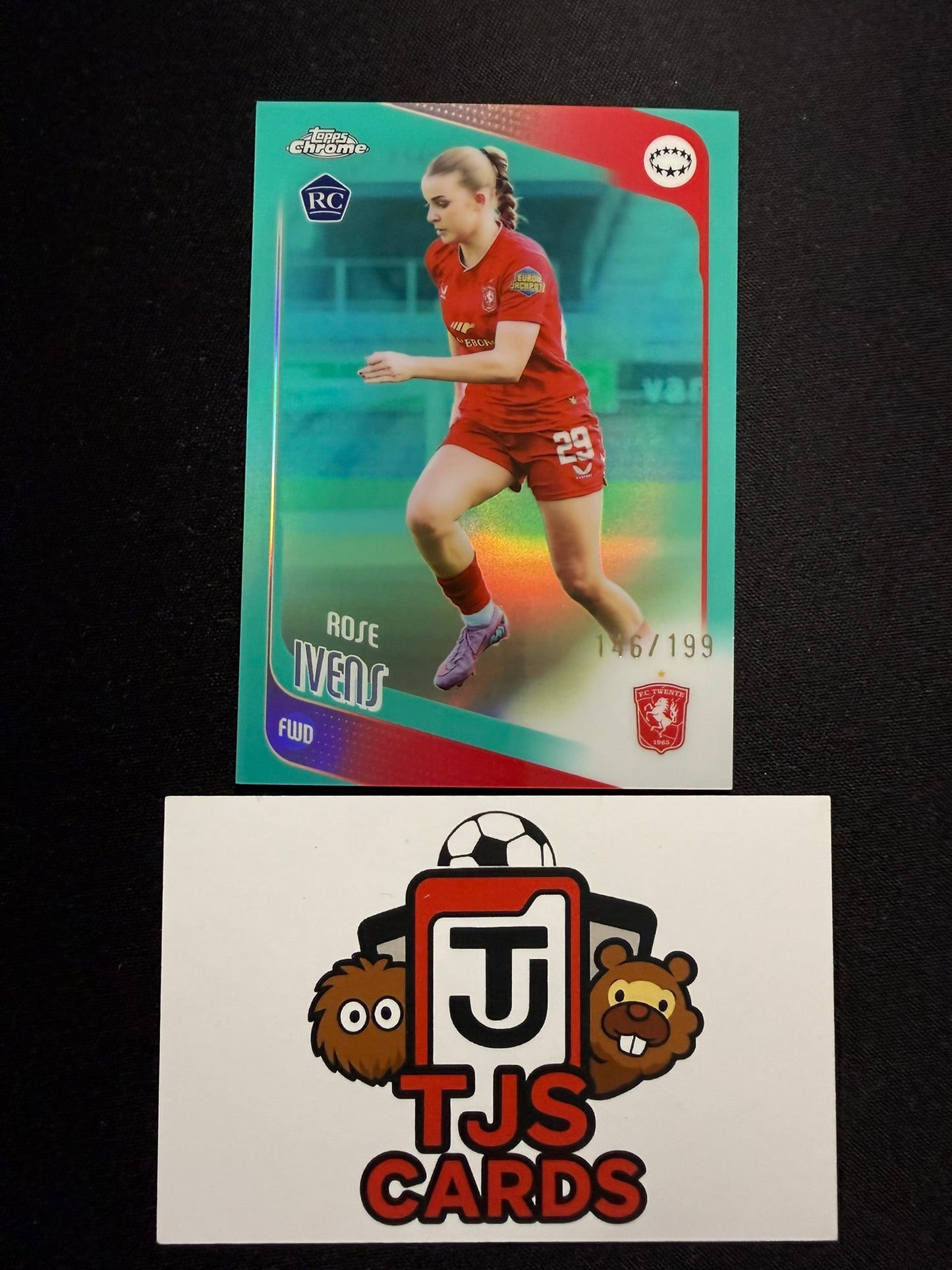 Rose Ivens - Rookie Aqua /199 - TOPPS Chrome UWCL 2025/26