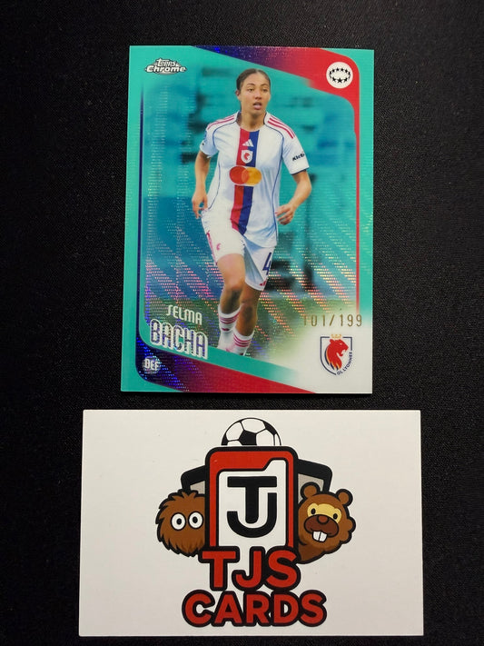 Selma Bacha - Aqua Wave /199 - TOPPS Chrome UWCL 2025/26